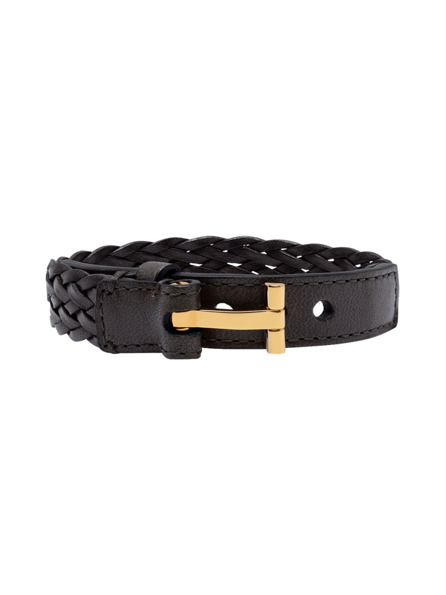 Tom Ford Men Leather Bracelet - 1