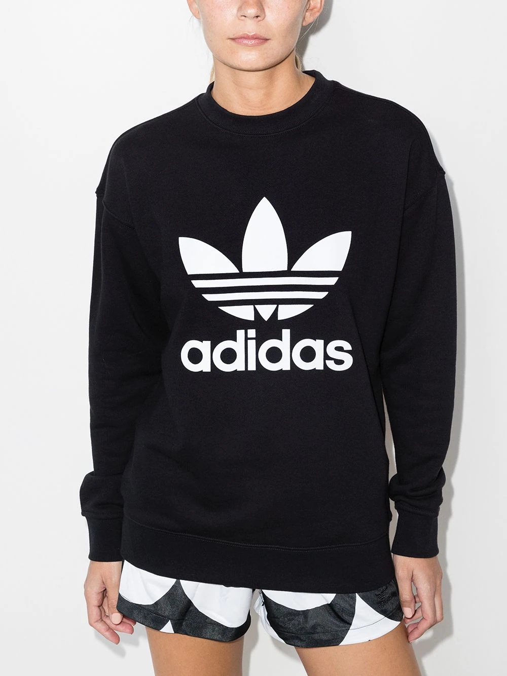 logo-print cotton sweatshirt - 2