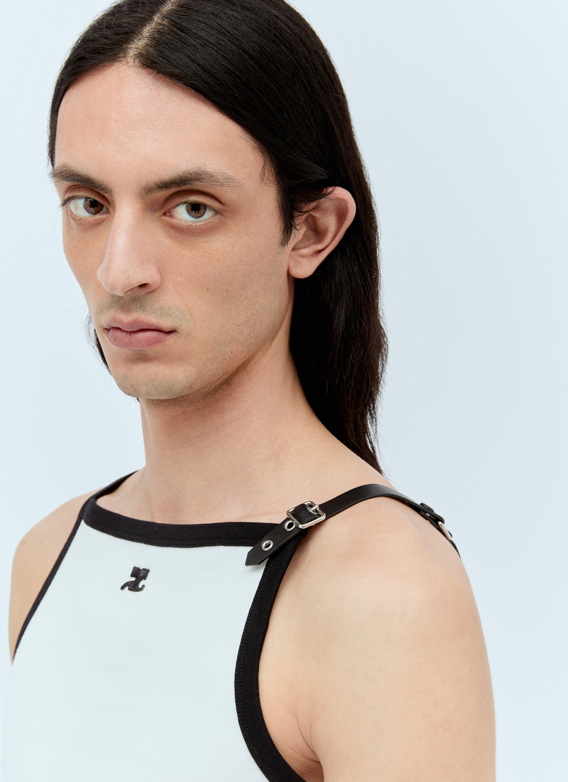 courrèges Buckle Contrast Tank Top outlook