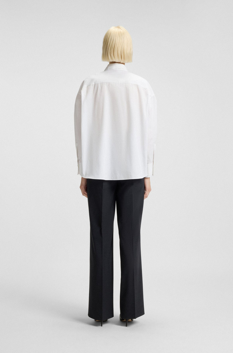 REGULAR-FIT BLOUSE WITH STACKED-LOGO BUTTON 5