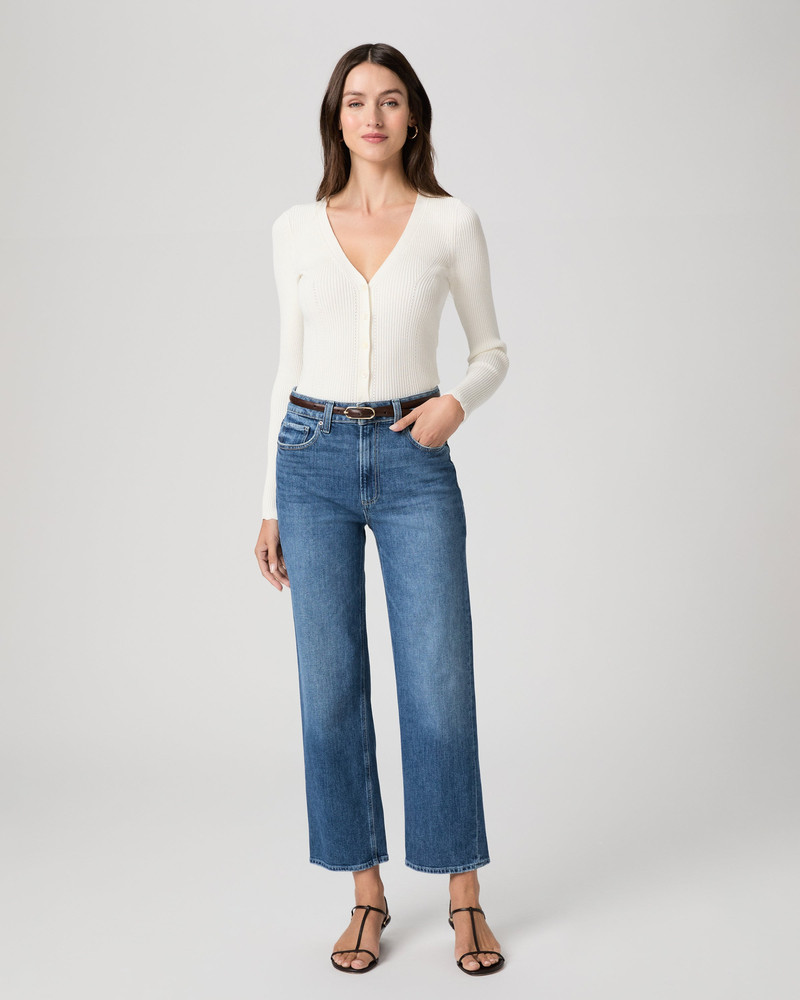 PAIGE Stevie Ankle Straight Jean outlook
