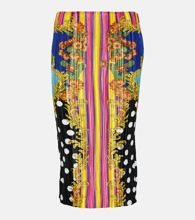 Medusa Palm Springs plissé midi skirt - 1