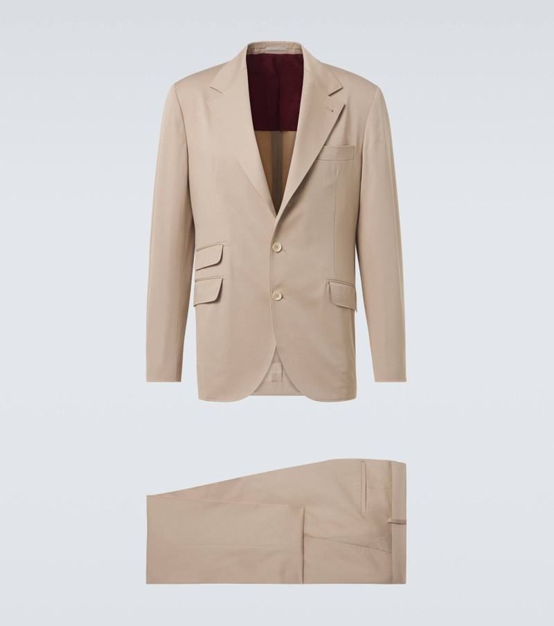 Cotton and cashmere suit 1