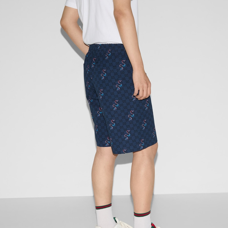 Printed cotton ripstop shorts 4