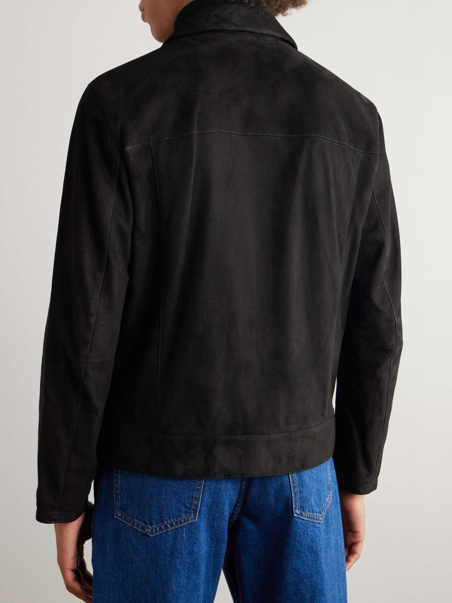 Suede Blouson Jacket - 4