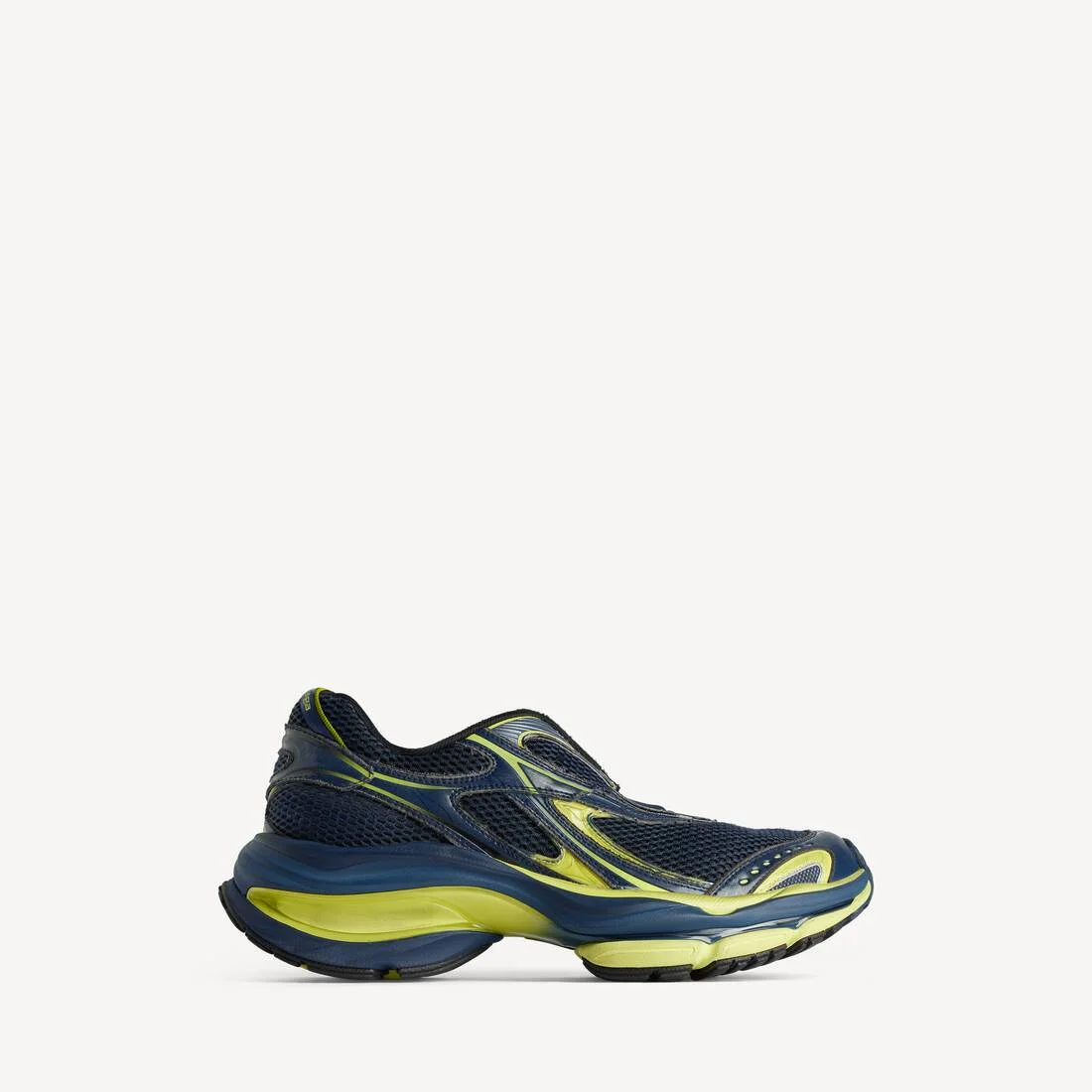 Men's D'orsay Sneaker in Neon Yellow/dark Grey/black - 1