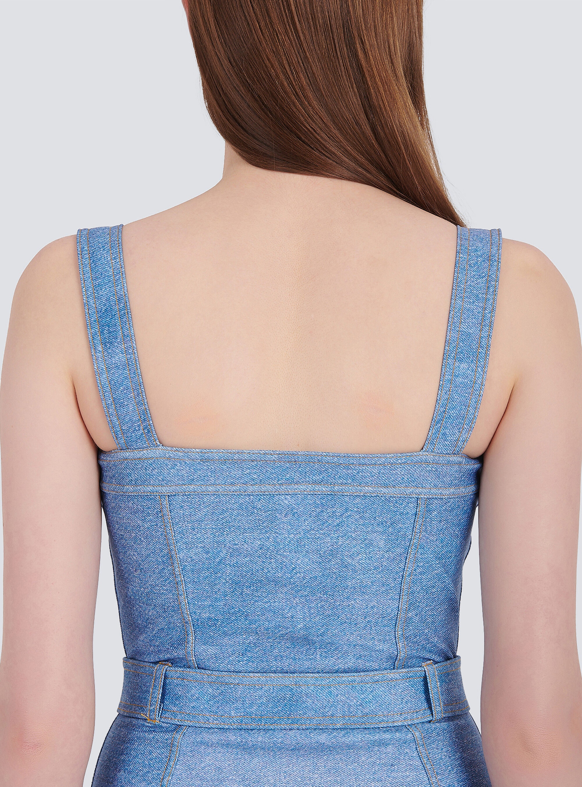 Jean-effect swimsuit - 7