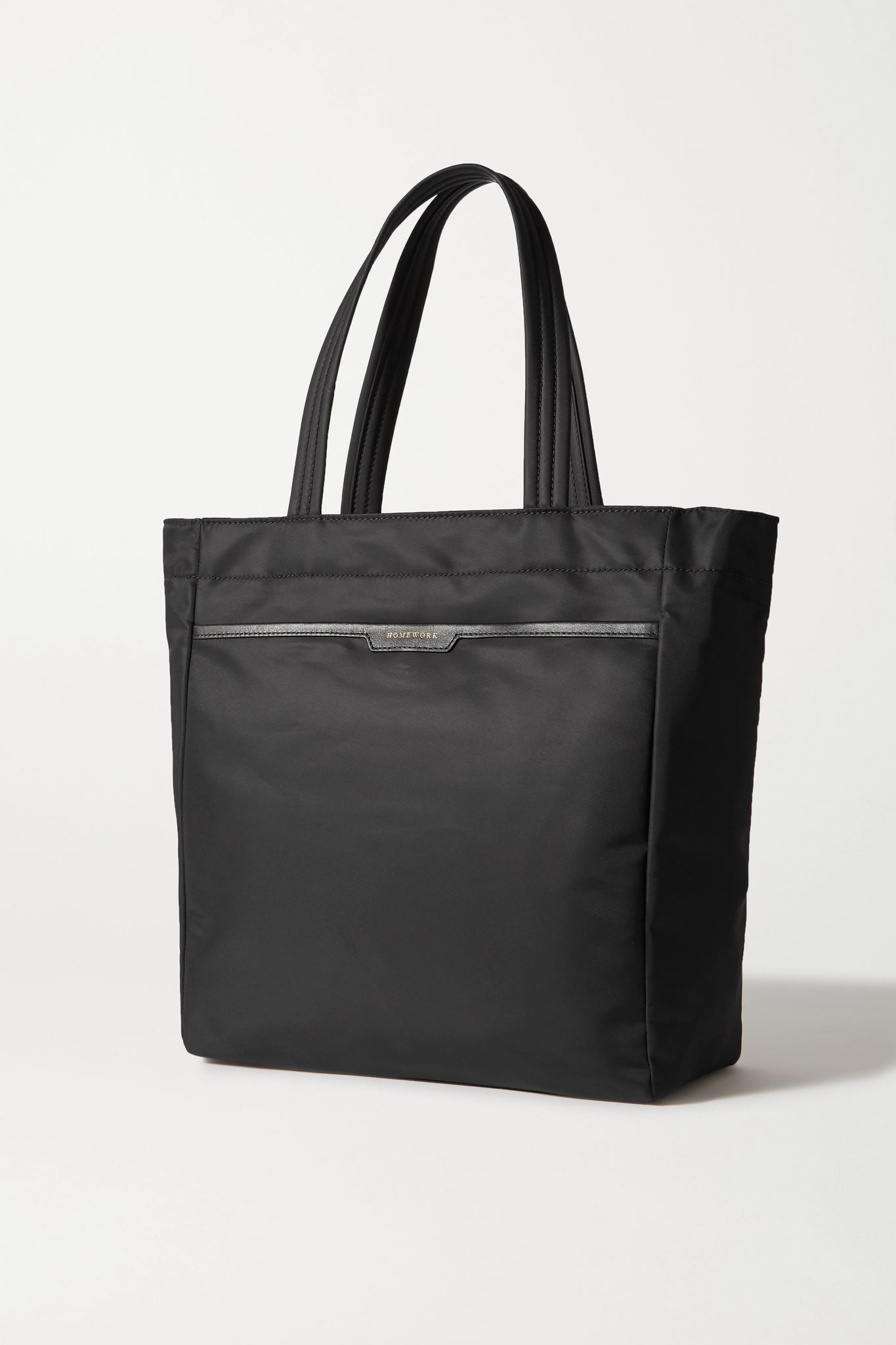 Nevis leather-trimmed shell tote - 3