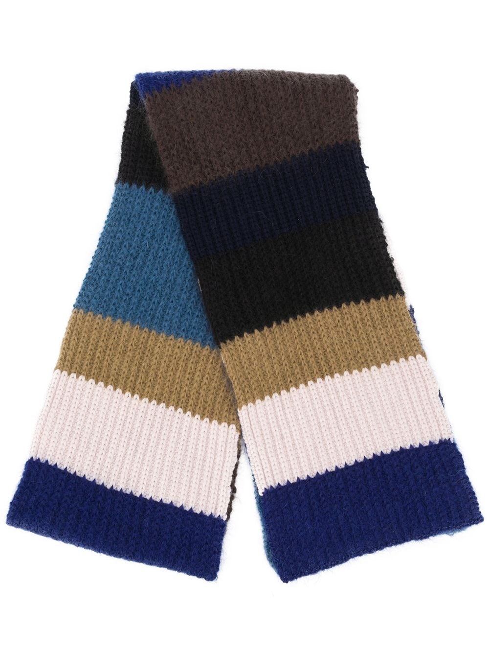 colour-block scarf - 1