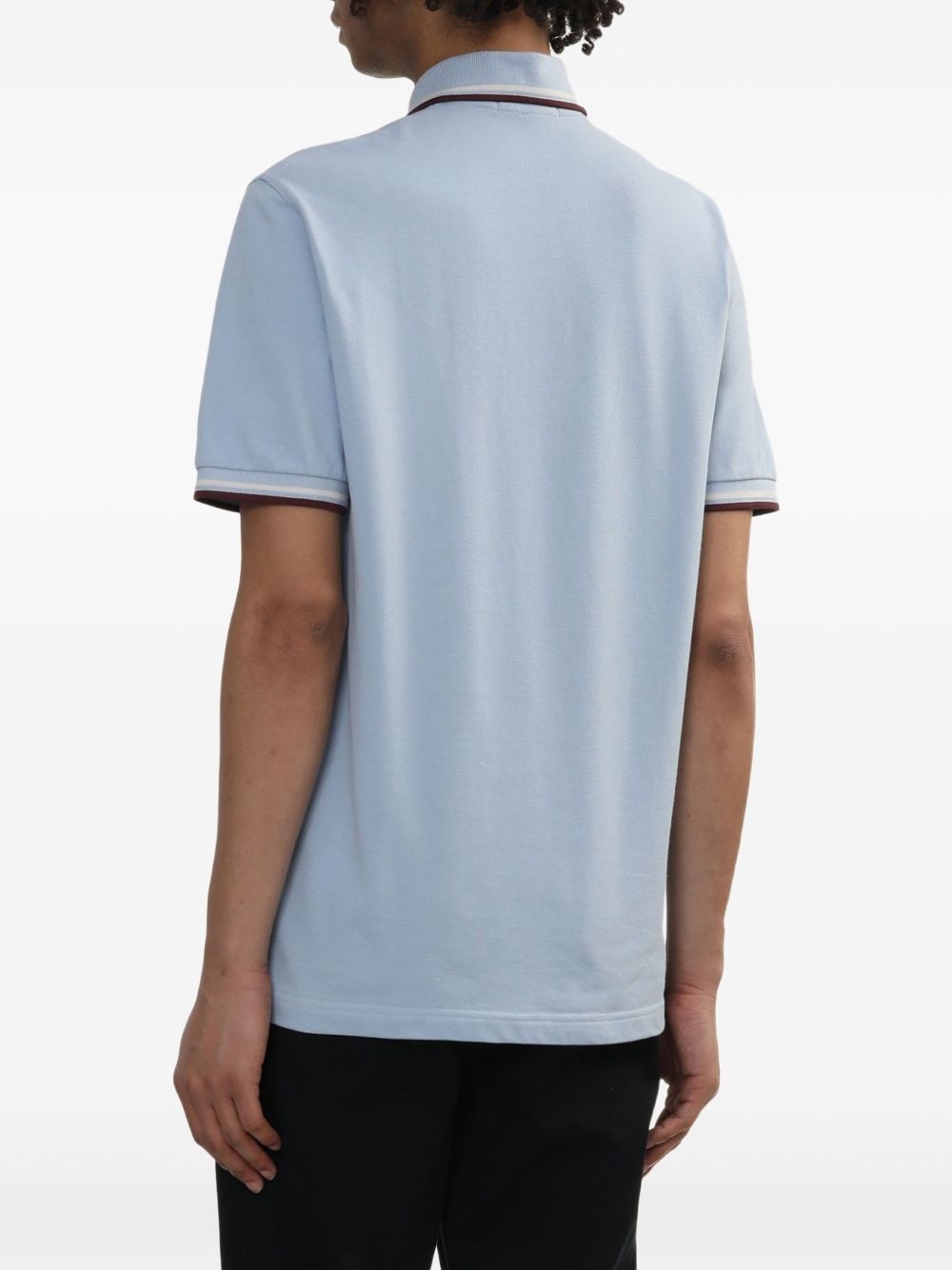 logo-embroidered polo shirt - 4