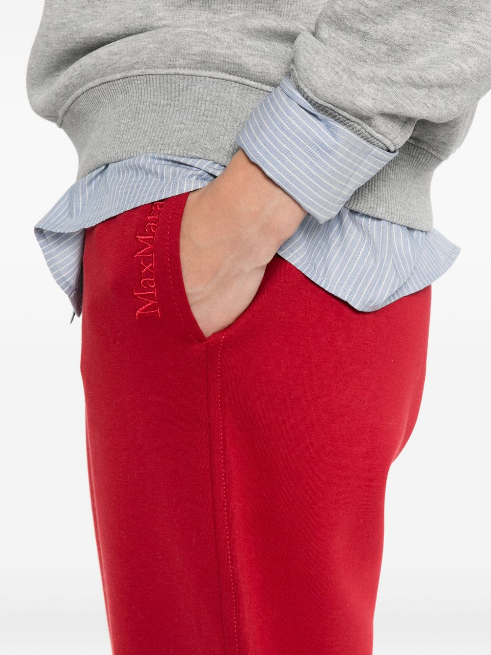 embroidered-logo track pants - 5