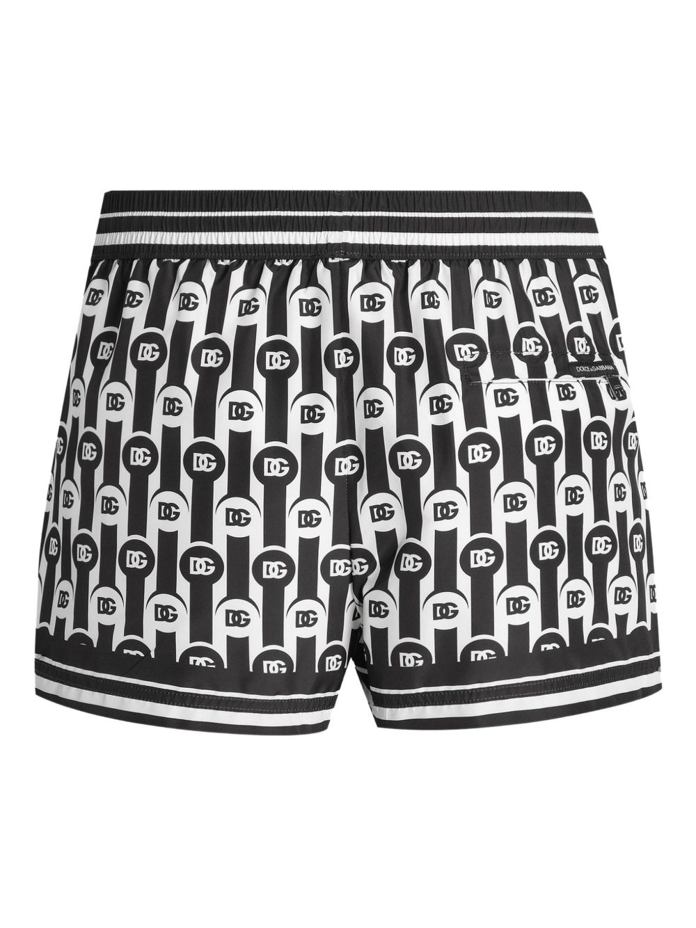 logo-pattern swim shorts - 2