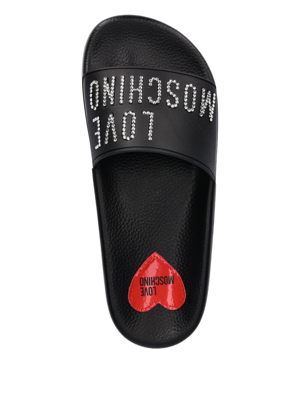 rhinestone-embellished slides - 4