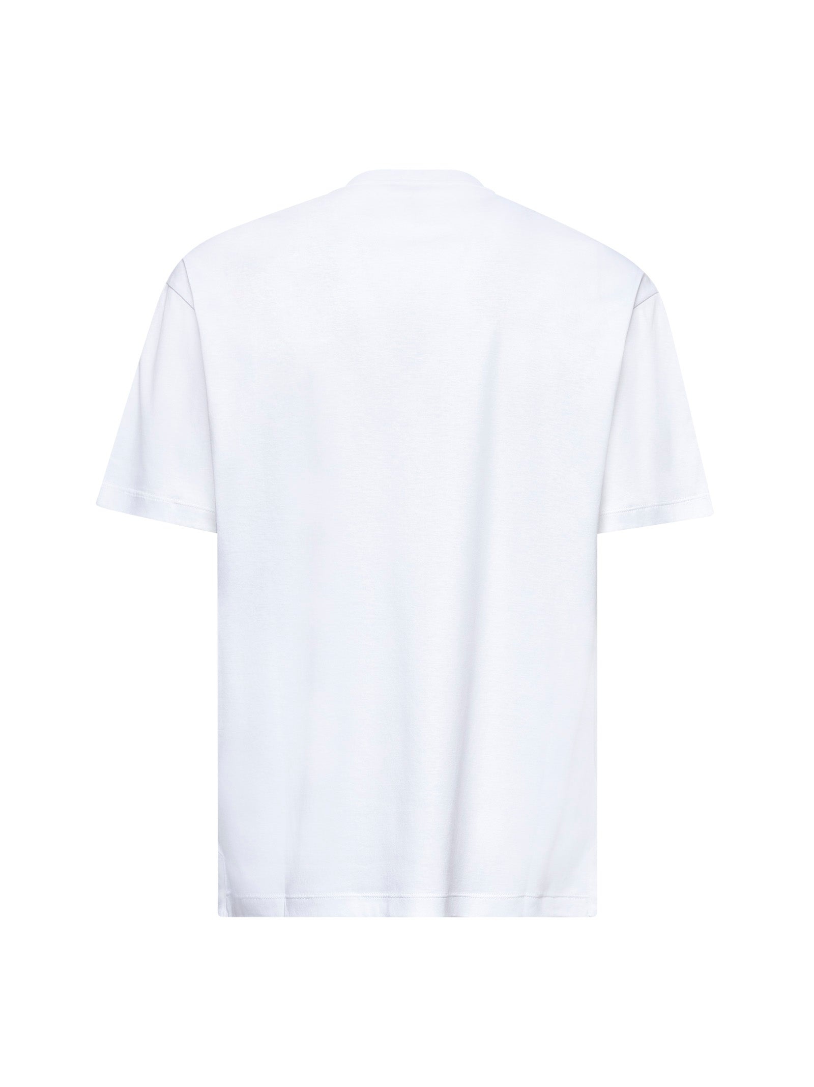 GIORGIO ARMANI White cotton interlock T-shirt