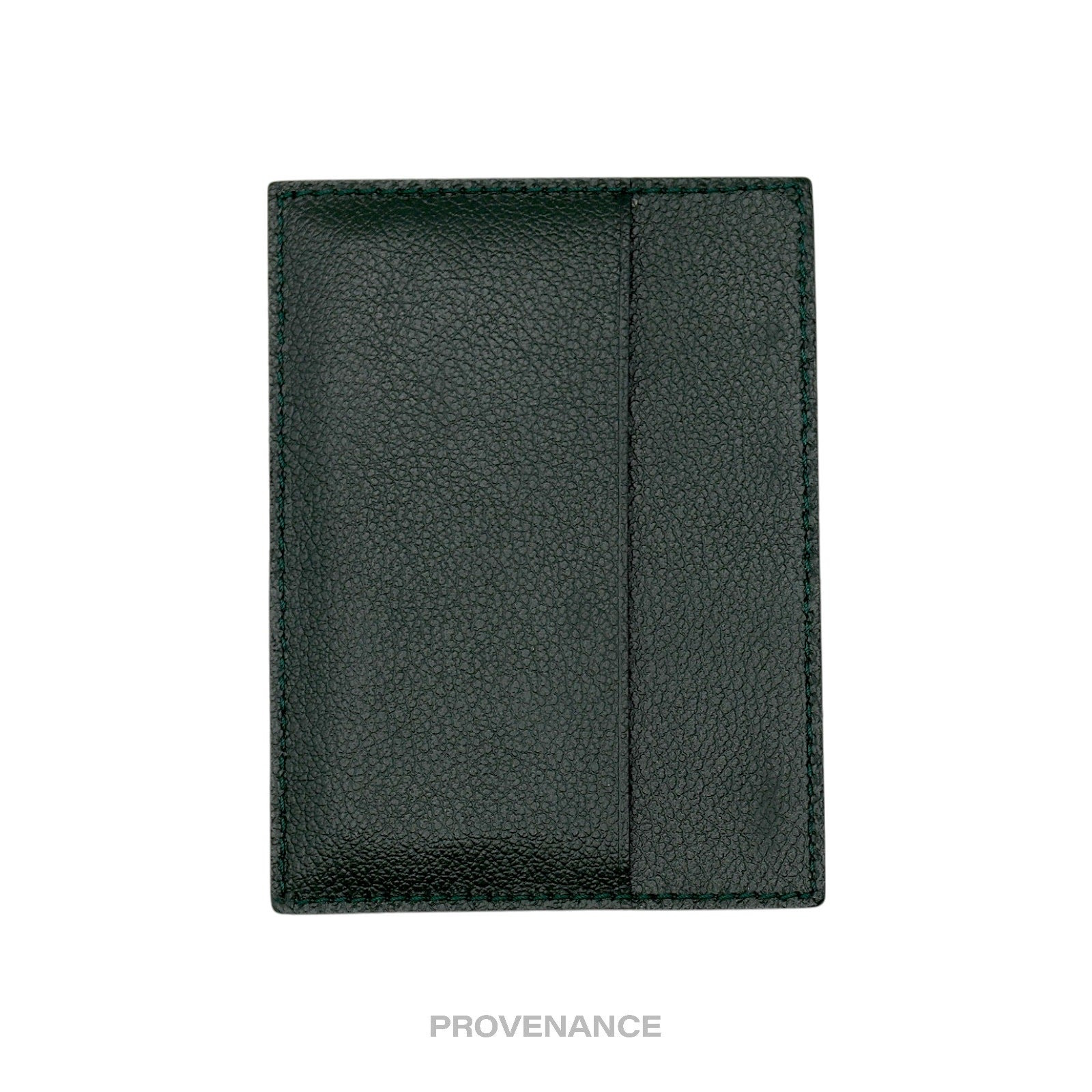 Rolex Card Holder Wallet - Green Leather - 2