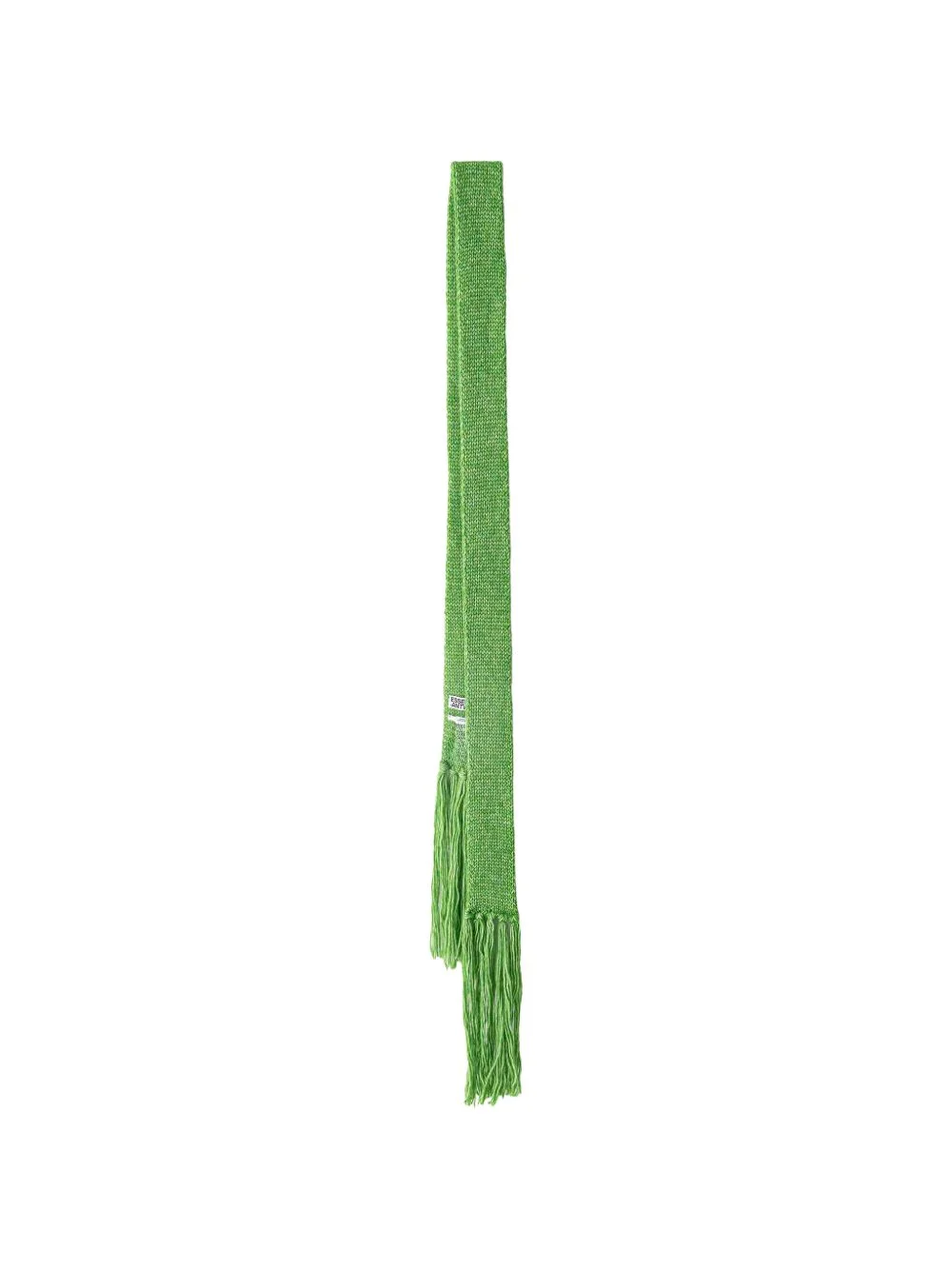 fringed knitted scarf - 1