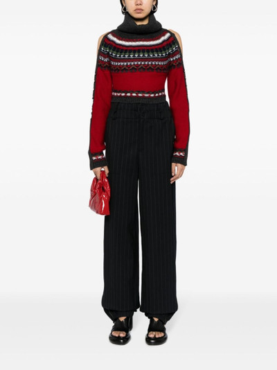 Monse patterned-intarsia knit jumper outlook
