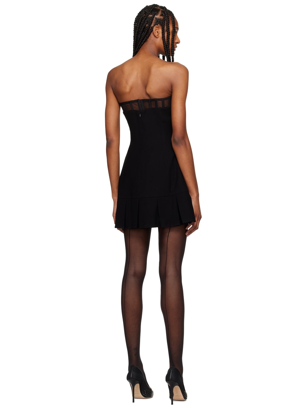 Black Layered Minidress - 3