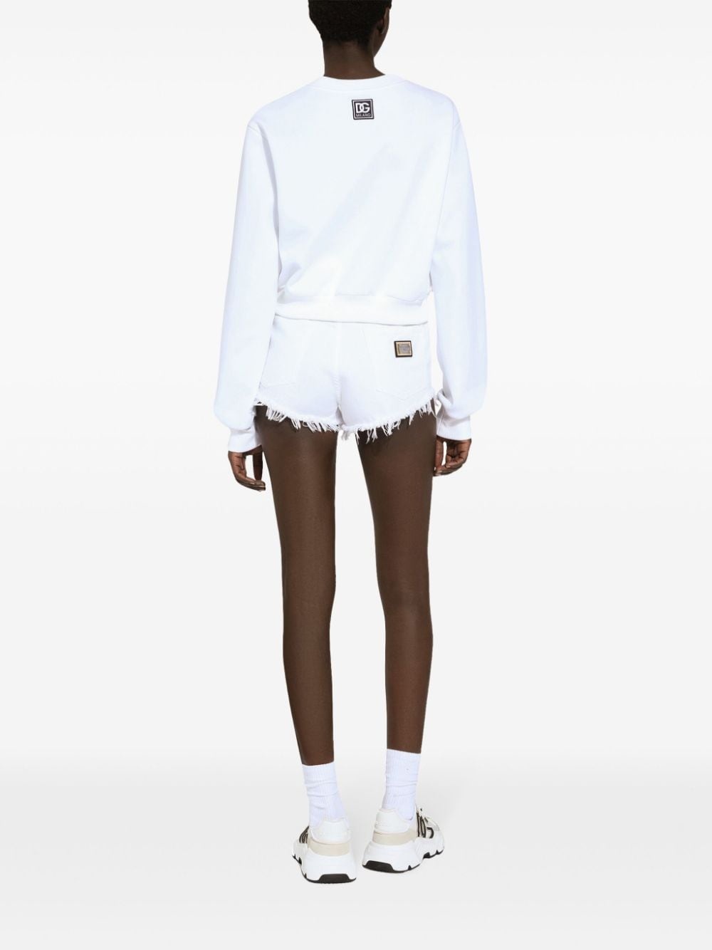 logo-embroidered sweatshirt - 3