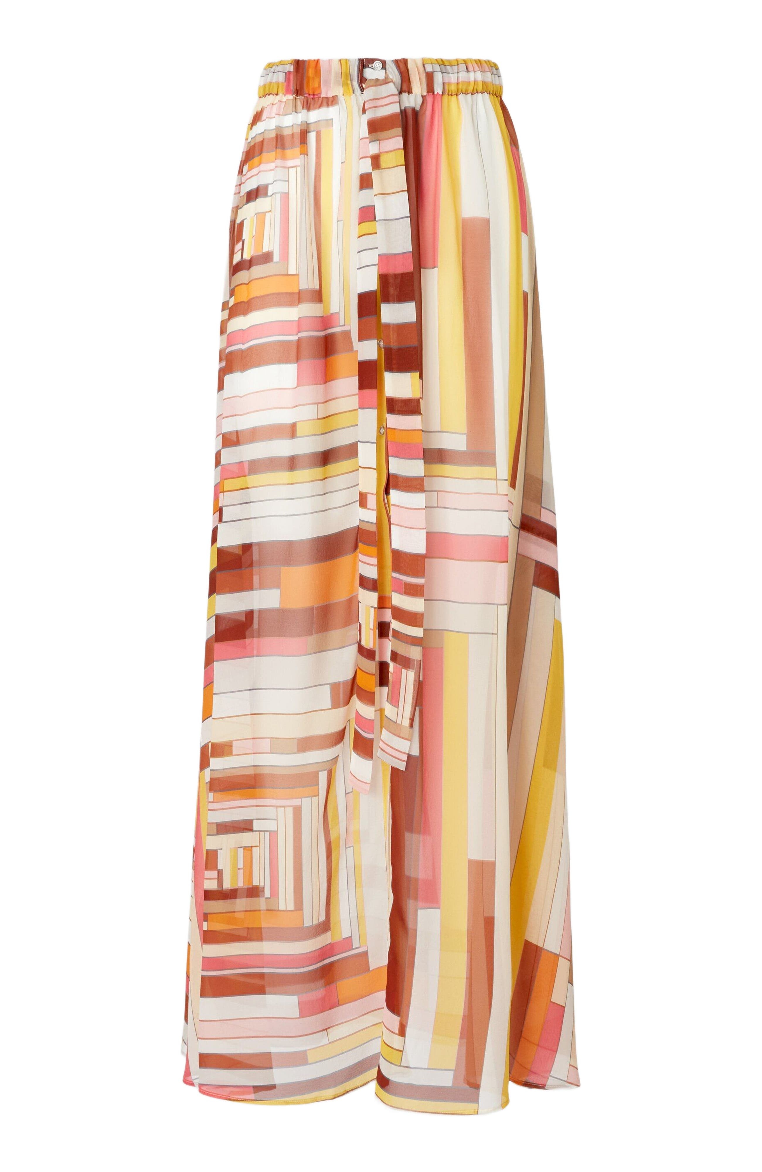 Missoni Long Covered Up Skirt In Printed Silk With Front Closure in Multicoloured at Nordstrom - 2