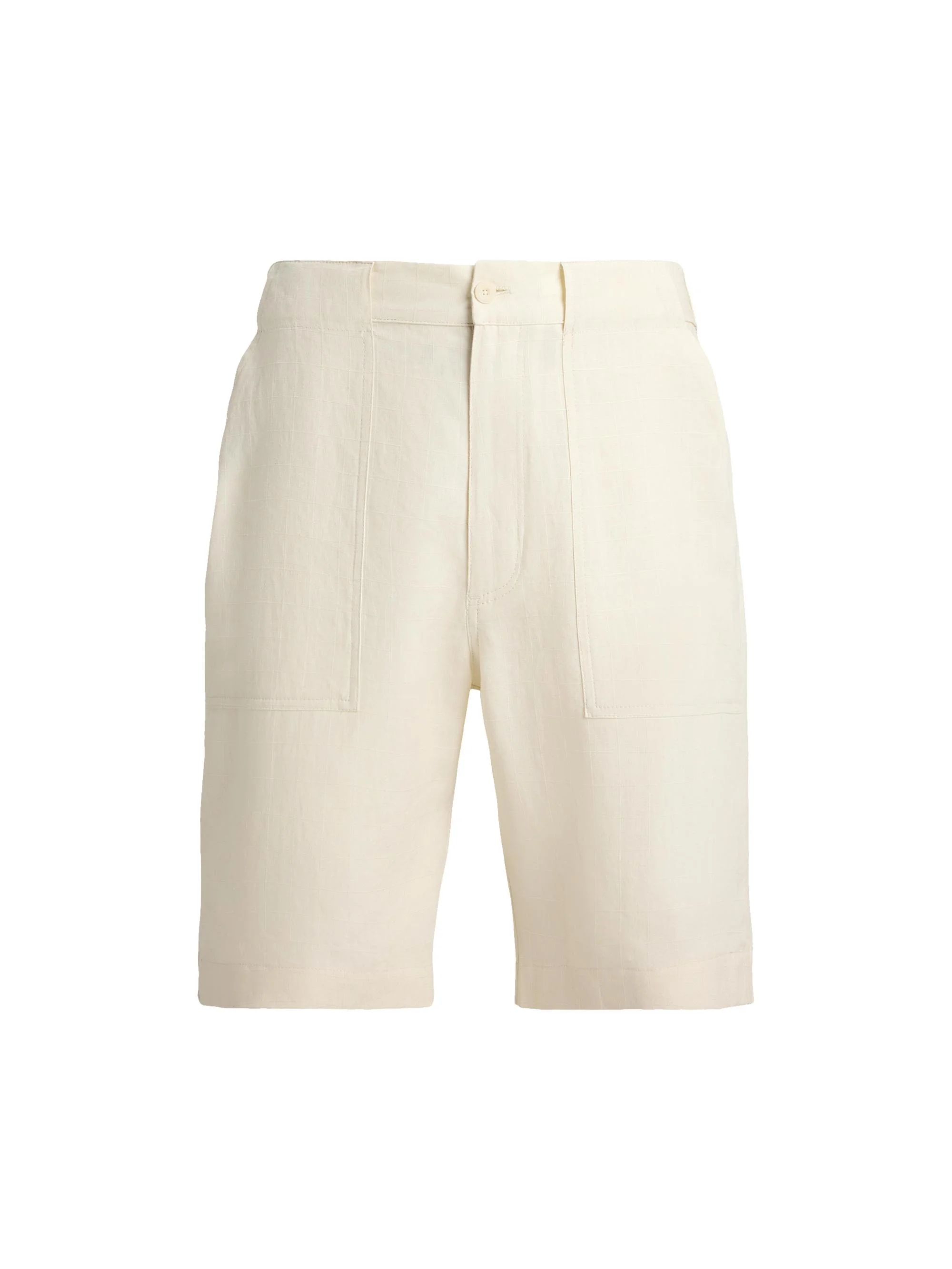 Men's Hand-Tailored Linen Relaxed-Fit Shorts - Classic Cream - 1