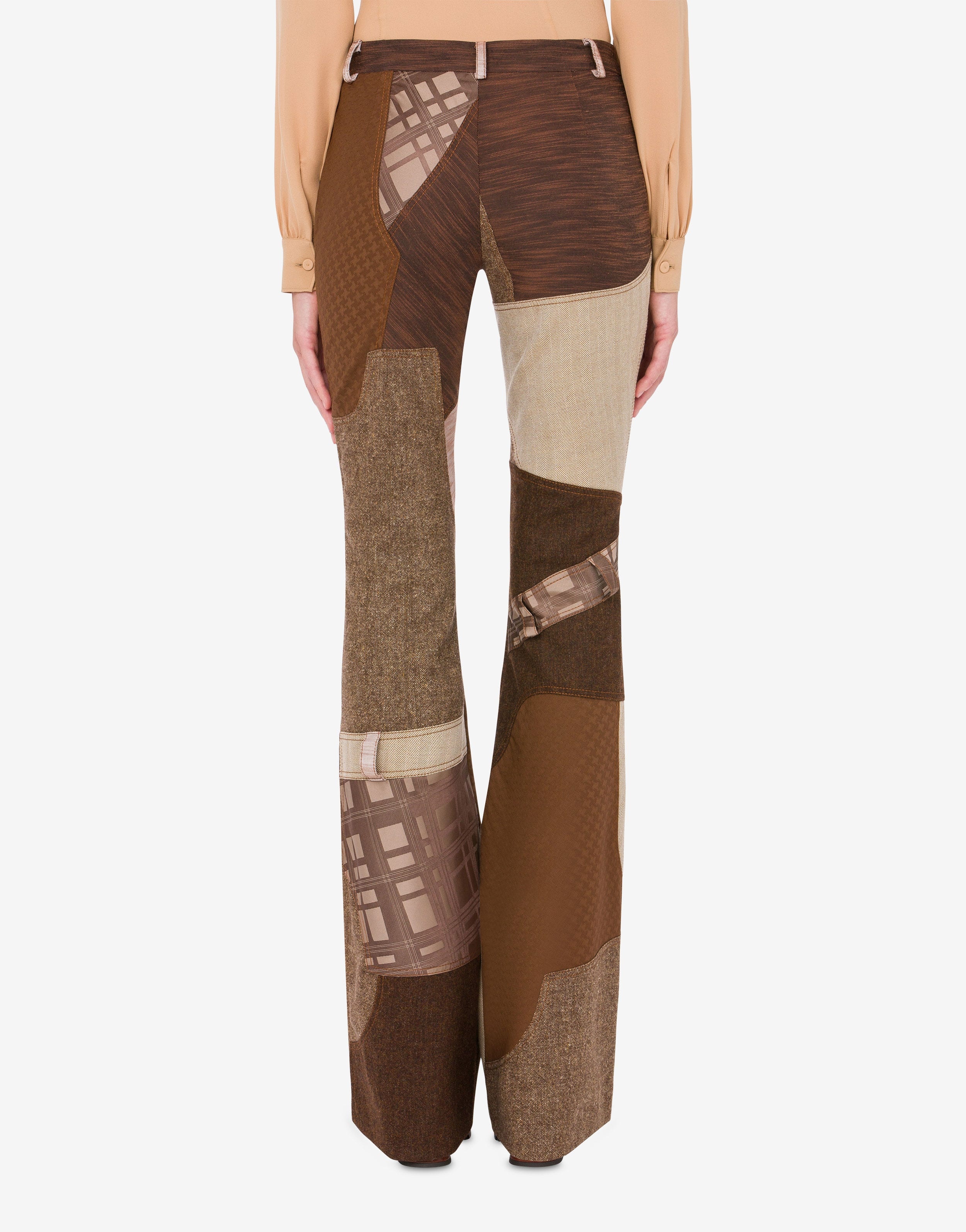PATCHWORK FLARED TROUSERS - 3