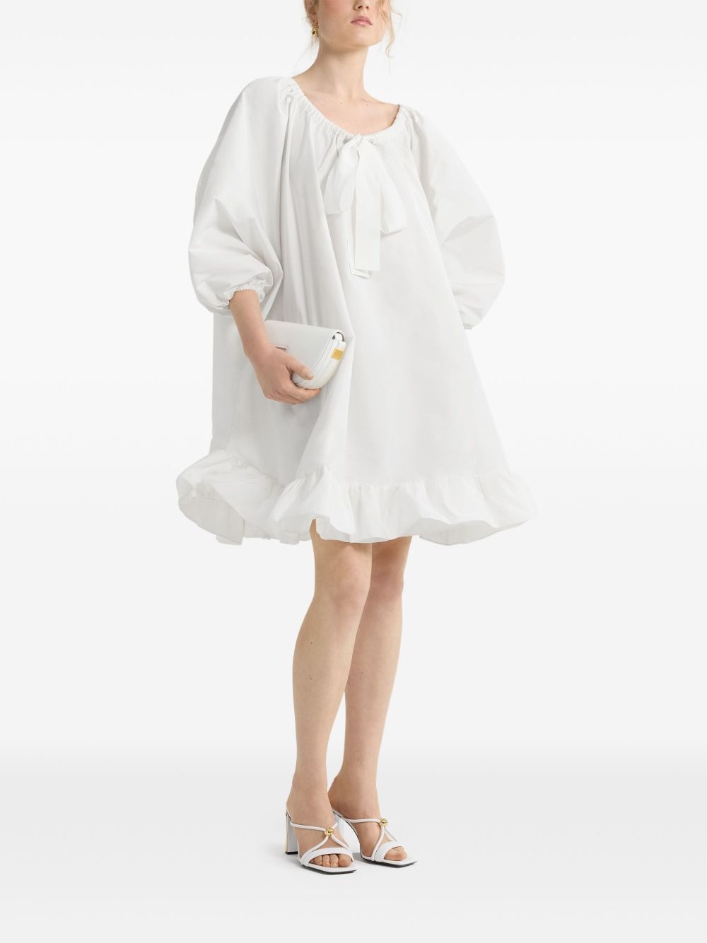 ruffle-hem mini dress - 2