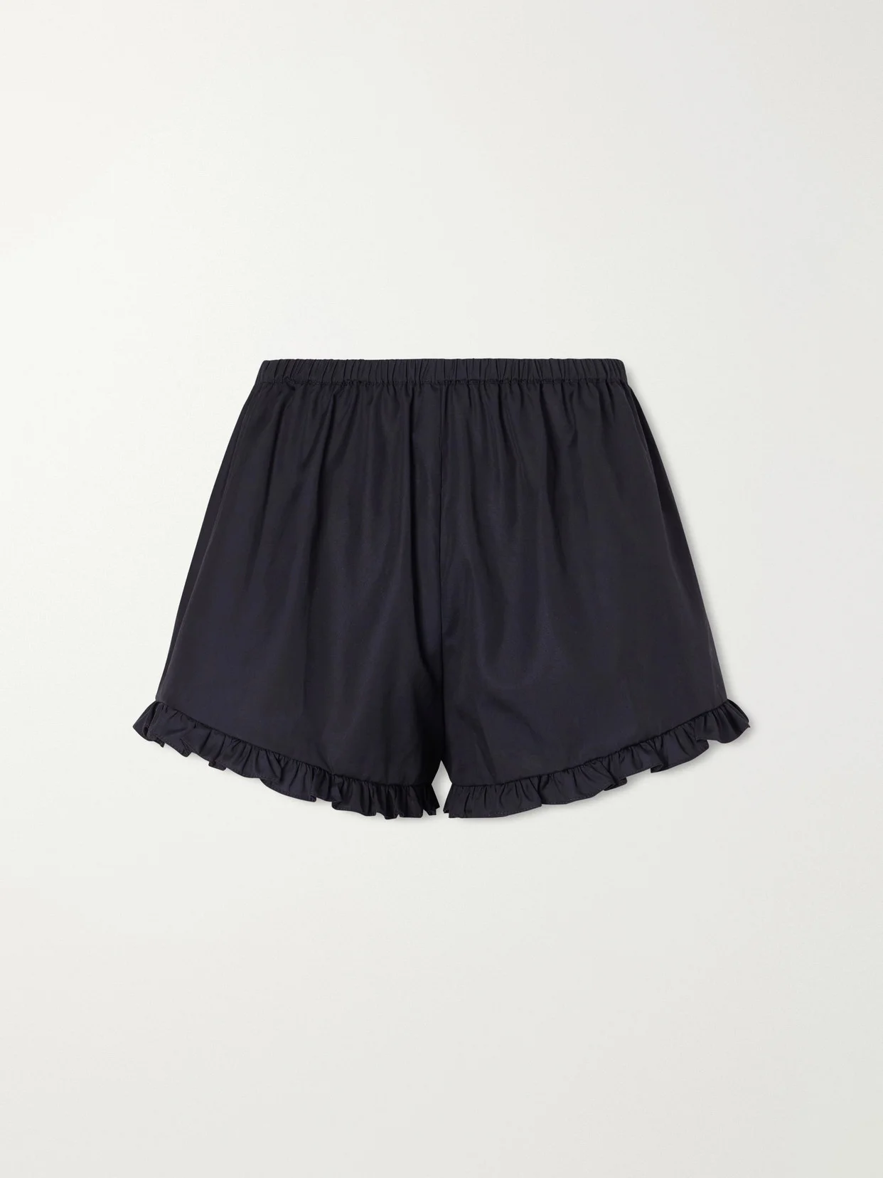Ruffled Cotton-poplin Shorts - 1