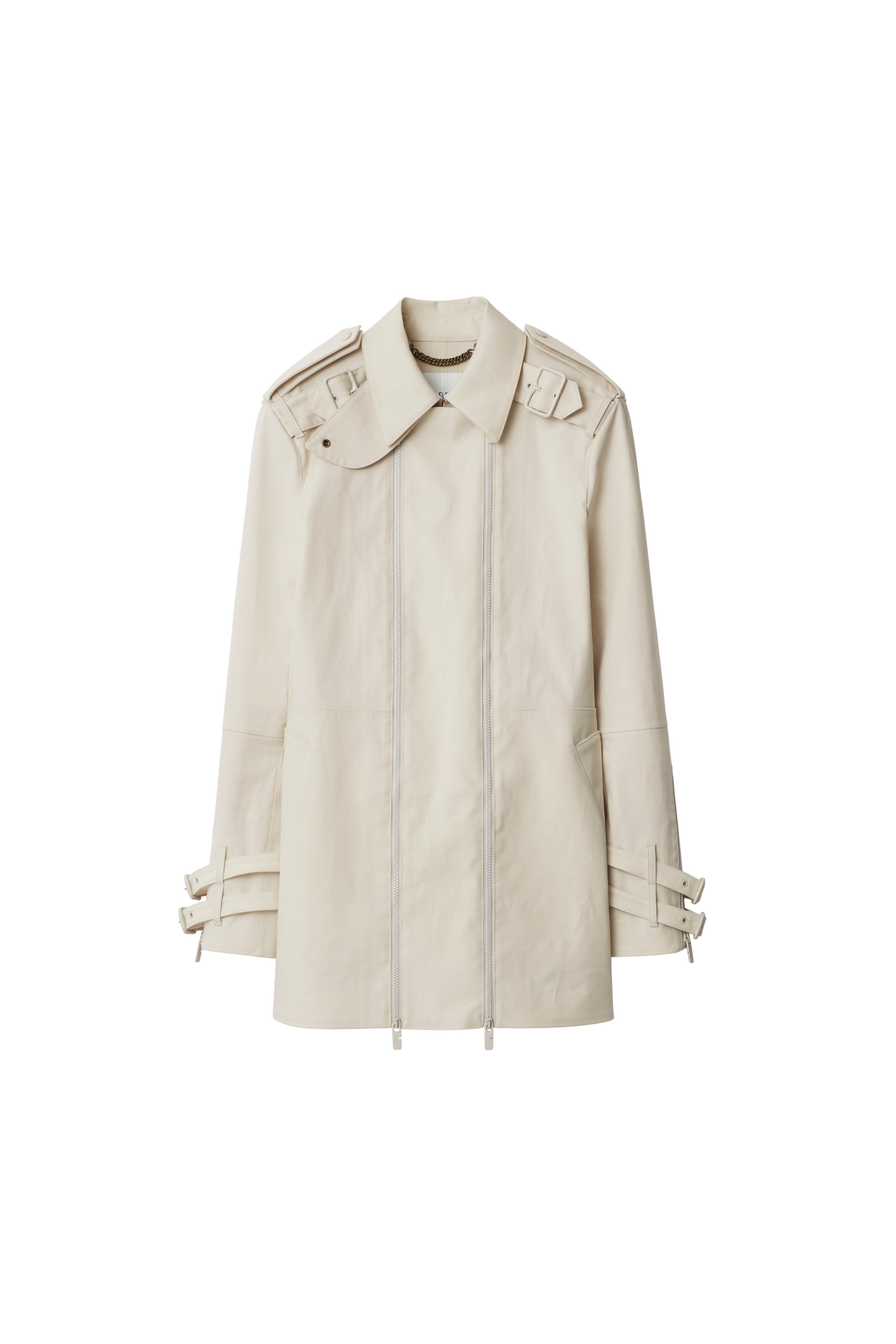 burberry Bonded Cotton Trench Jacket in Sail at Nordstrom - 2