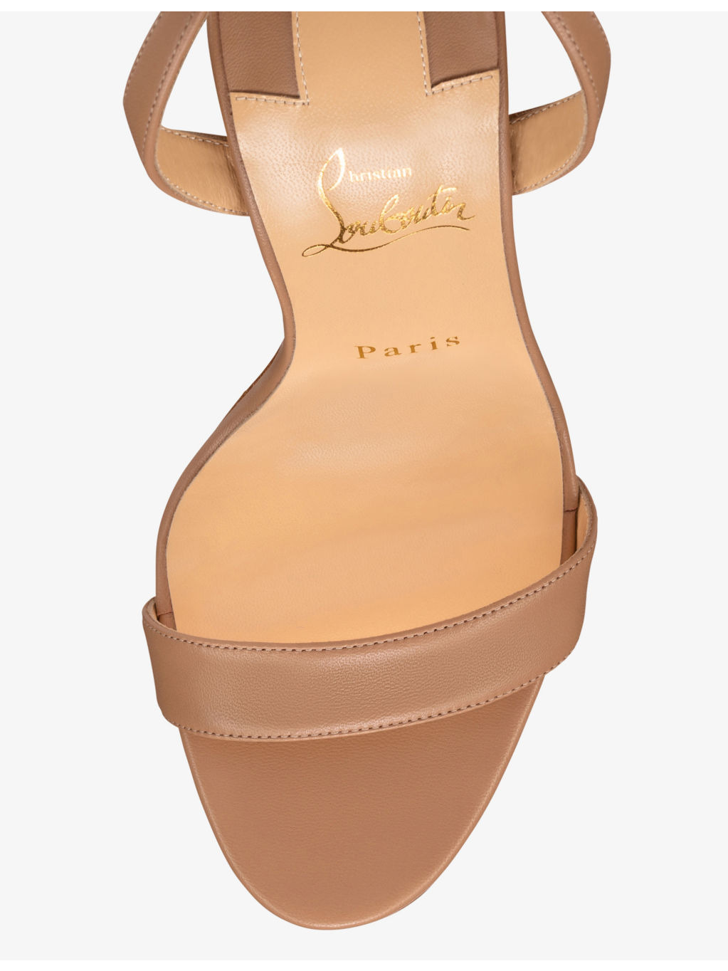 Loubigirl 100 leather heeled sandals - 4