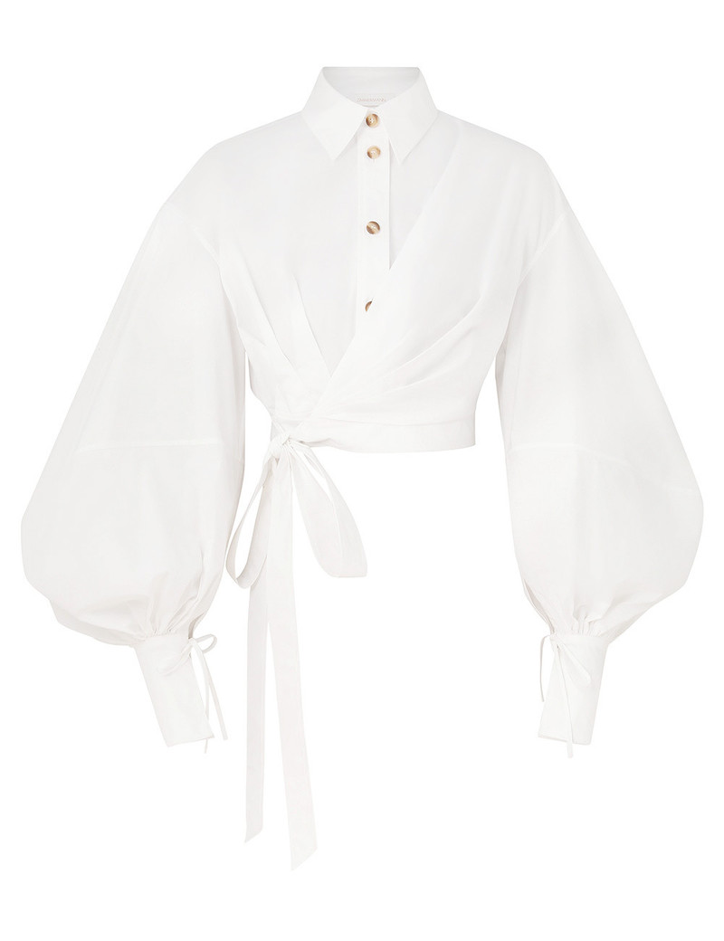 REBELLION POPLIN WRAP BLOUSE 1