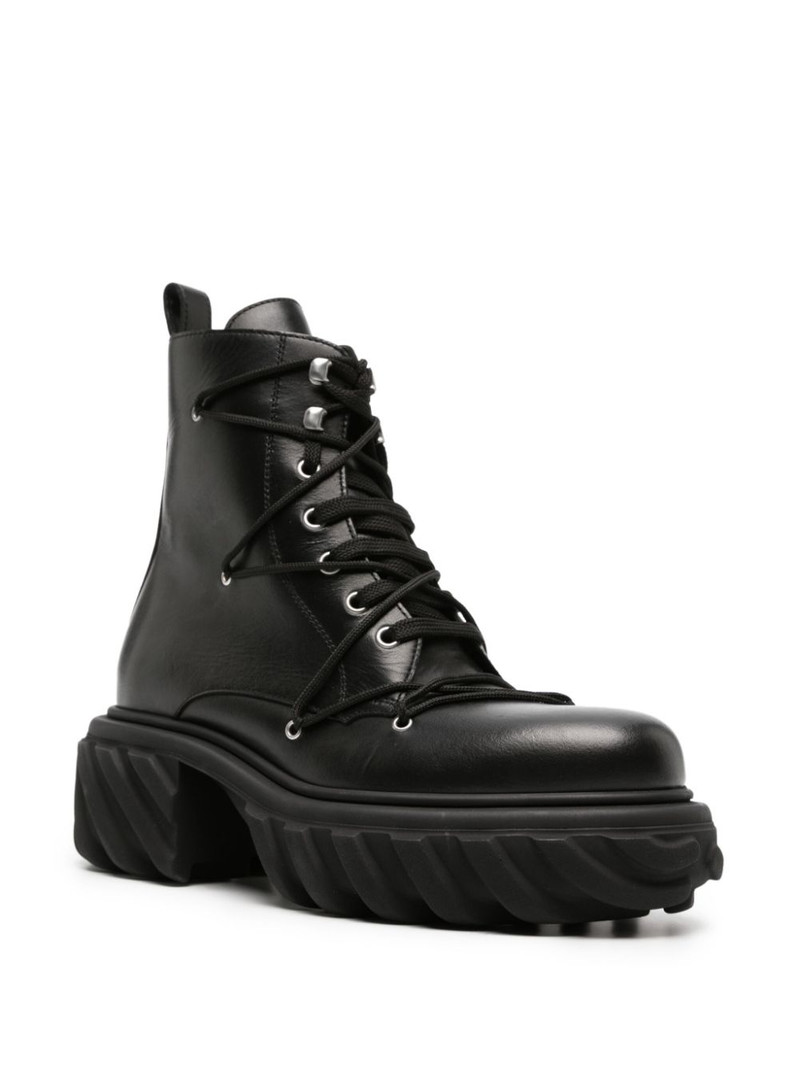Off-White Tractor Motor leather boots outlook
