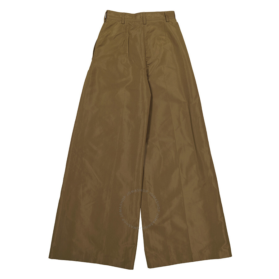Stella Mccartney Ladies Khaki High Waist Palazzo Pants - 7