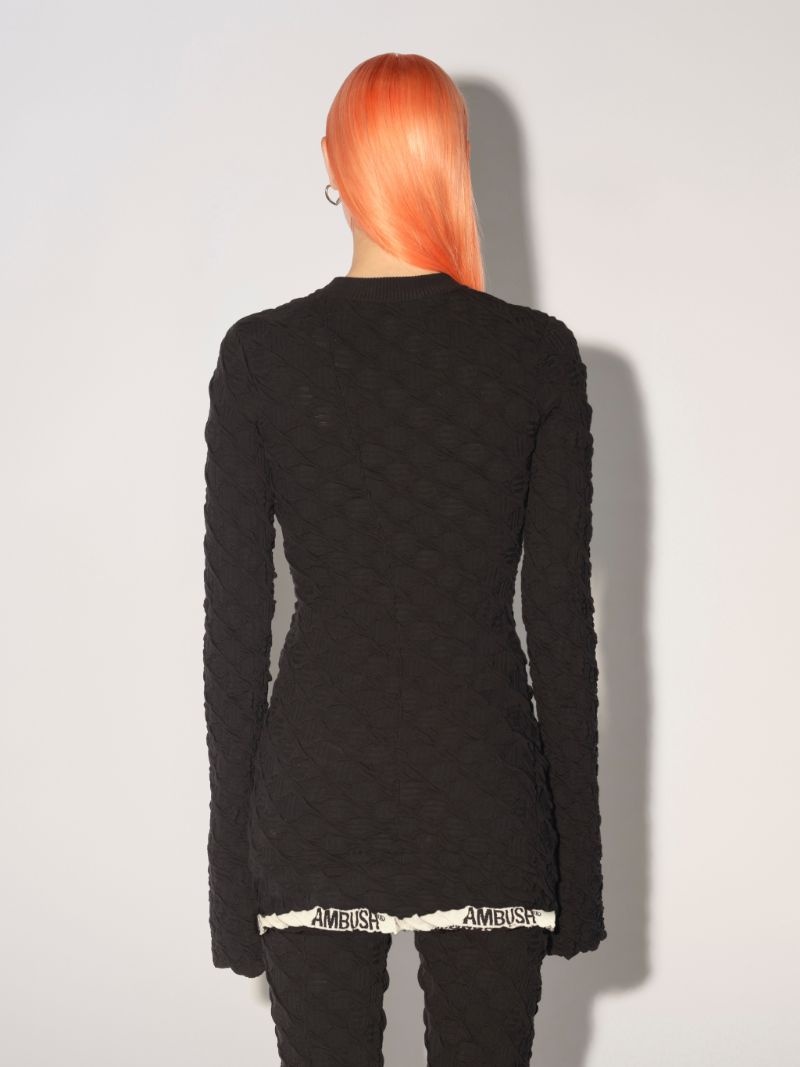 MONOGRAM KNIT TURTLENECK TOP - 4
