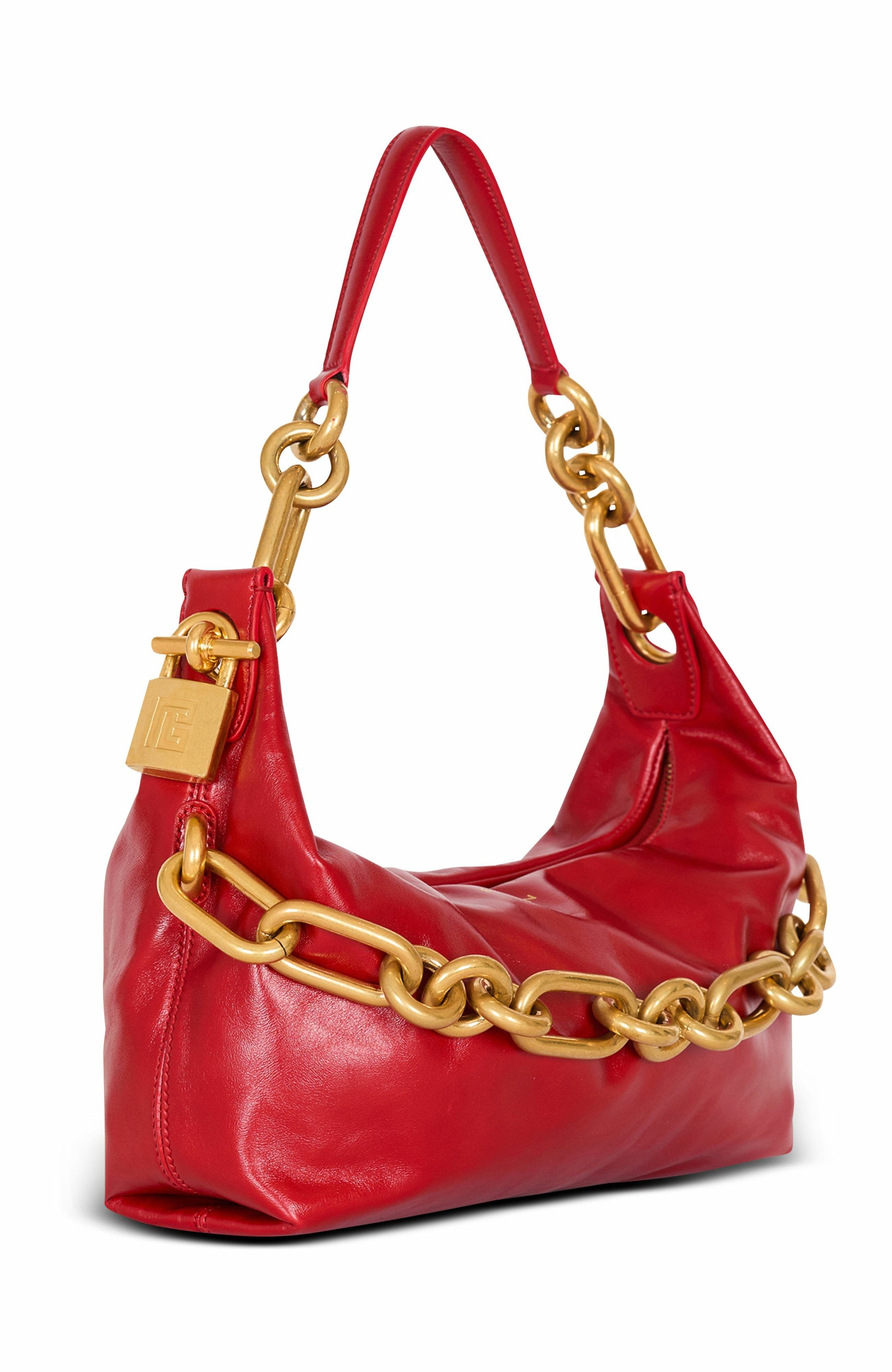 Balmain Sync Medium bag in calfskin leather in Red at Nordstrom - 4