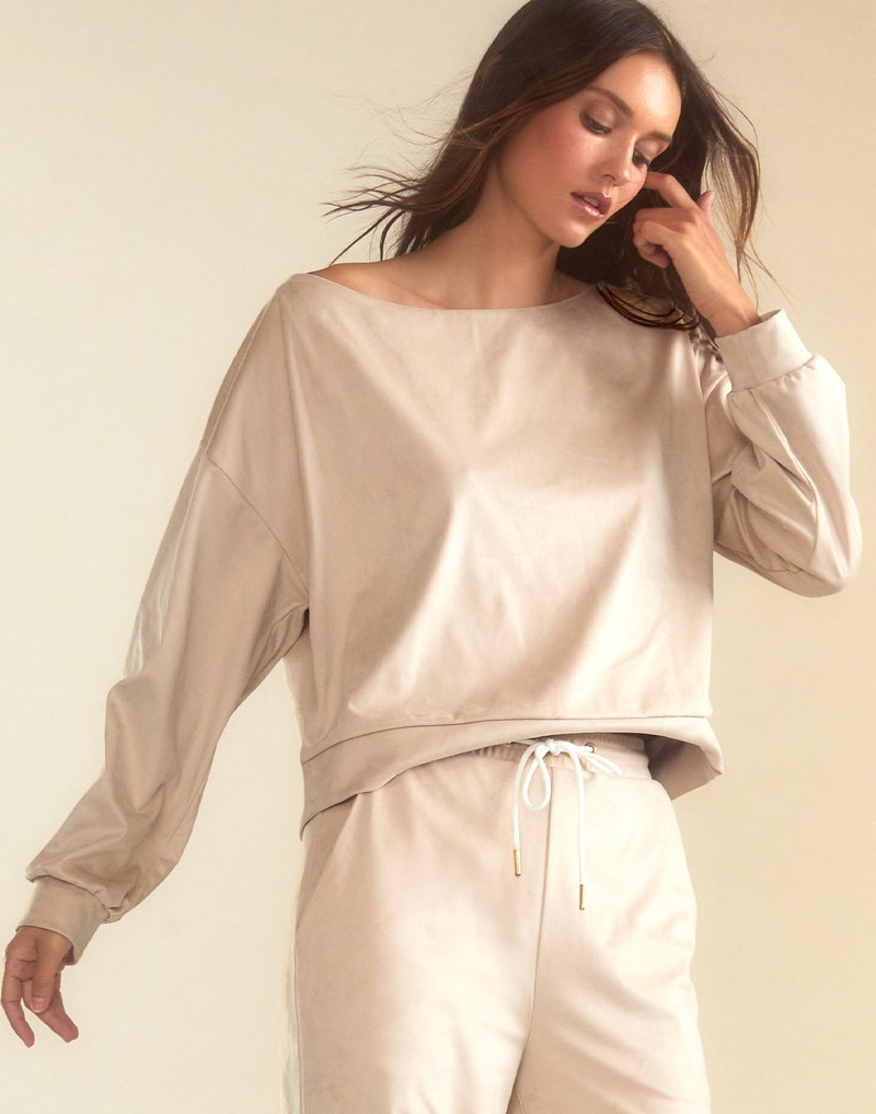 Sleek Ultrasuede Pullover 3