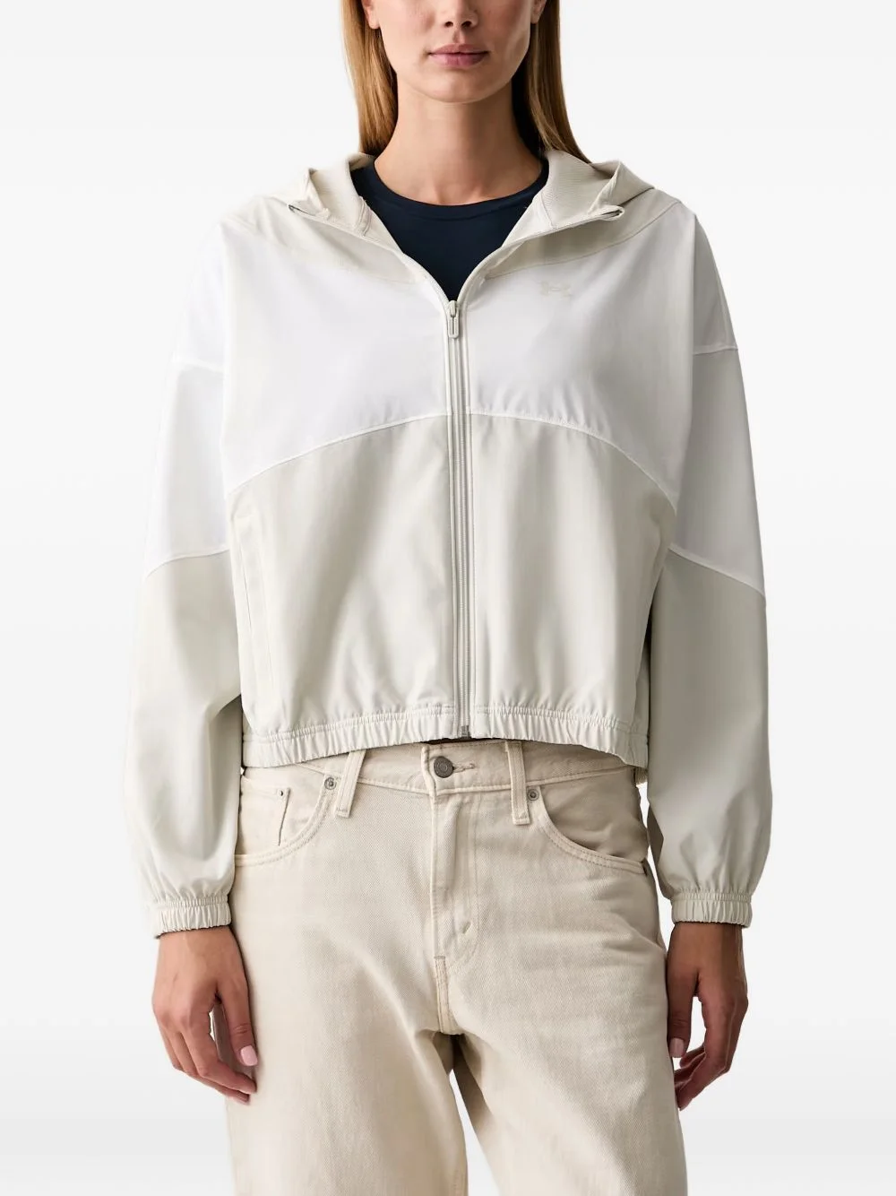 logo-print lightweight jacket - 1