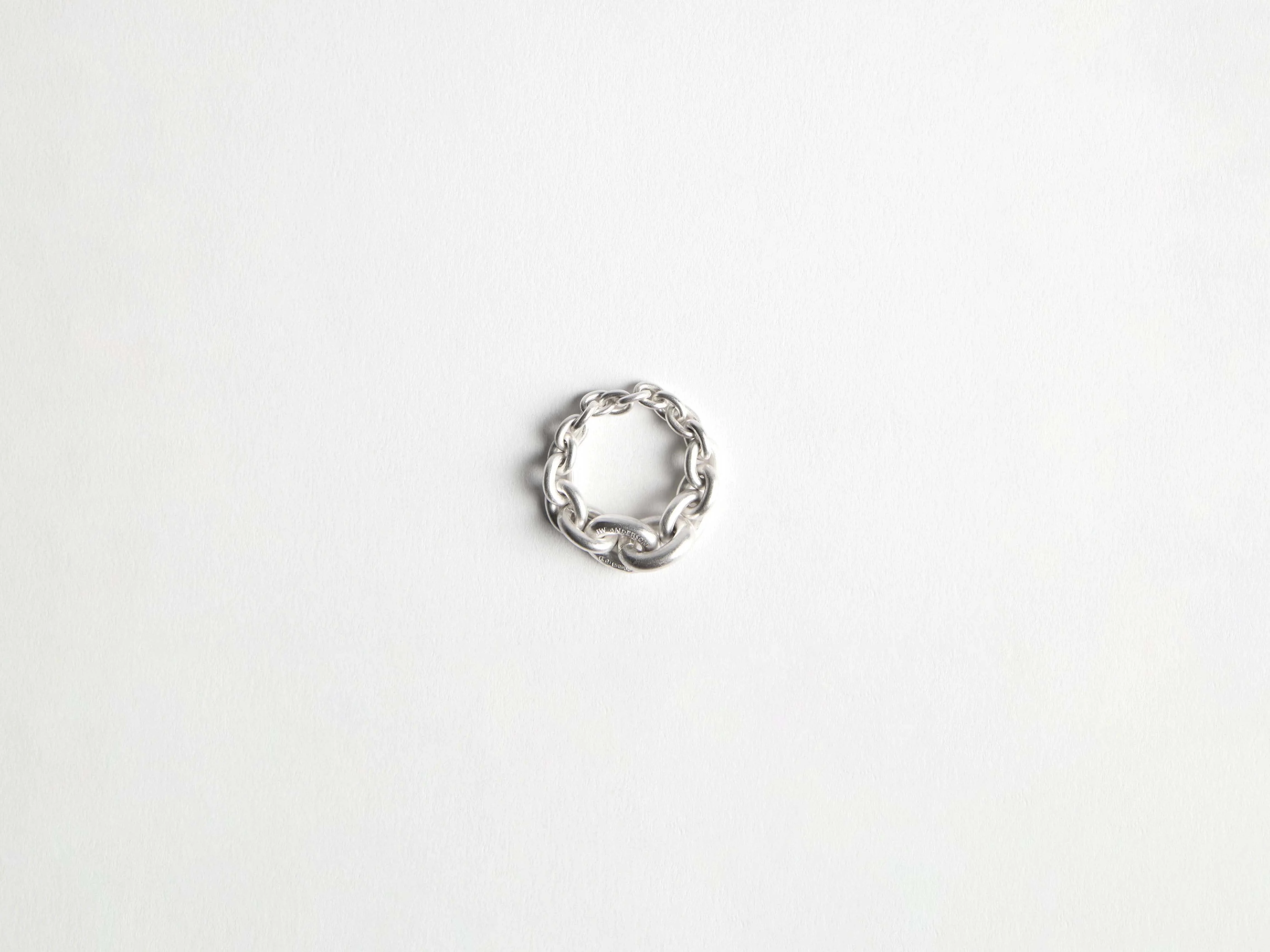 CHAIN-LINK RING IN 18KT WHITE GOLD - 1