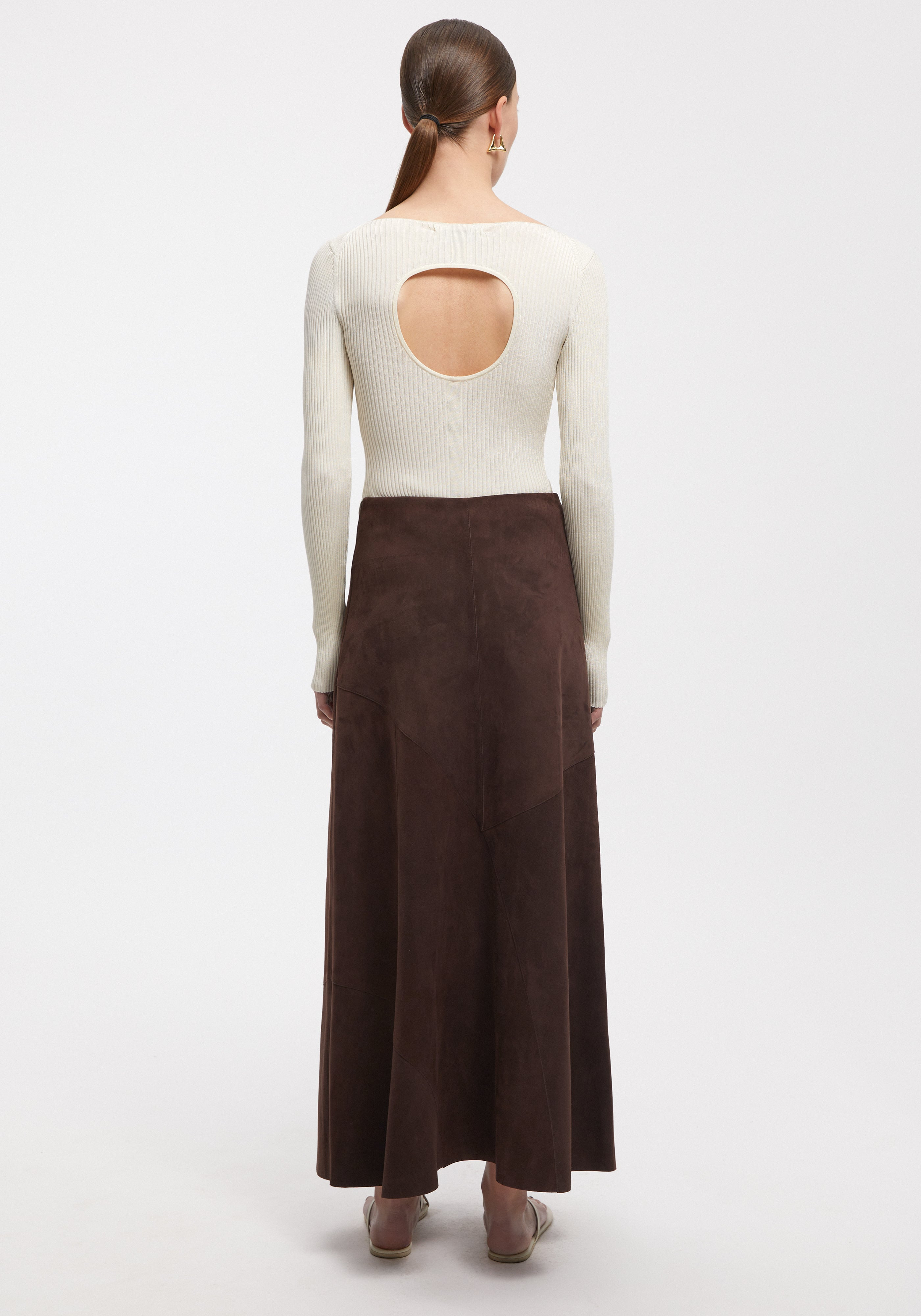 NESS
Suede maxi skirt - 4