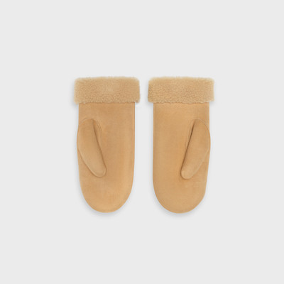 CELINE MITTENS WITH SIGNATURE IN SUEDE outlook