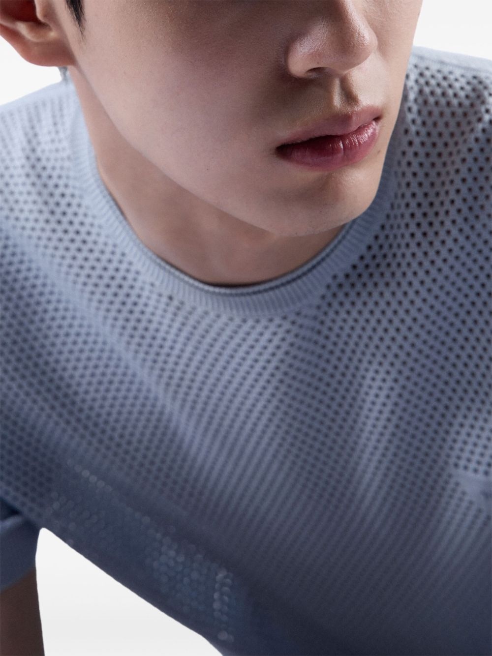 perforated-design T-shirt - 6