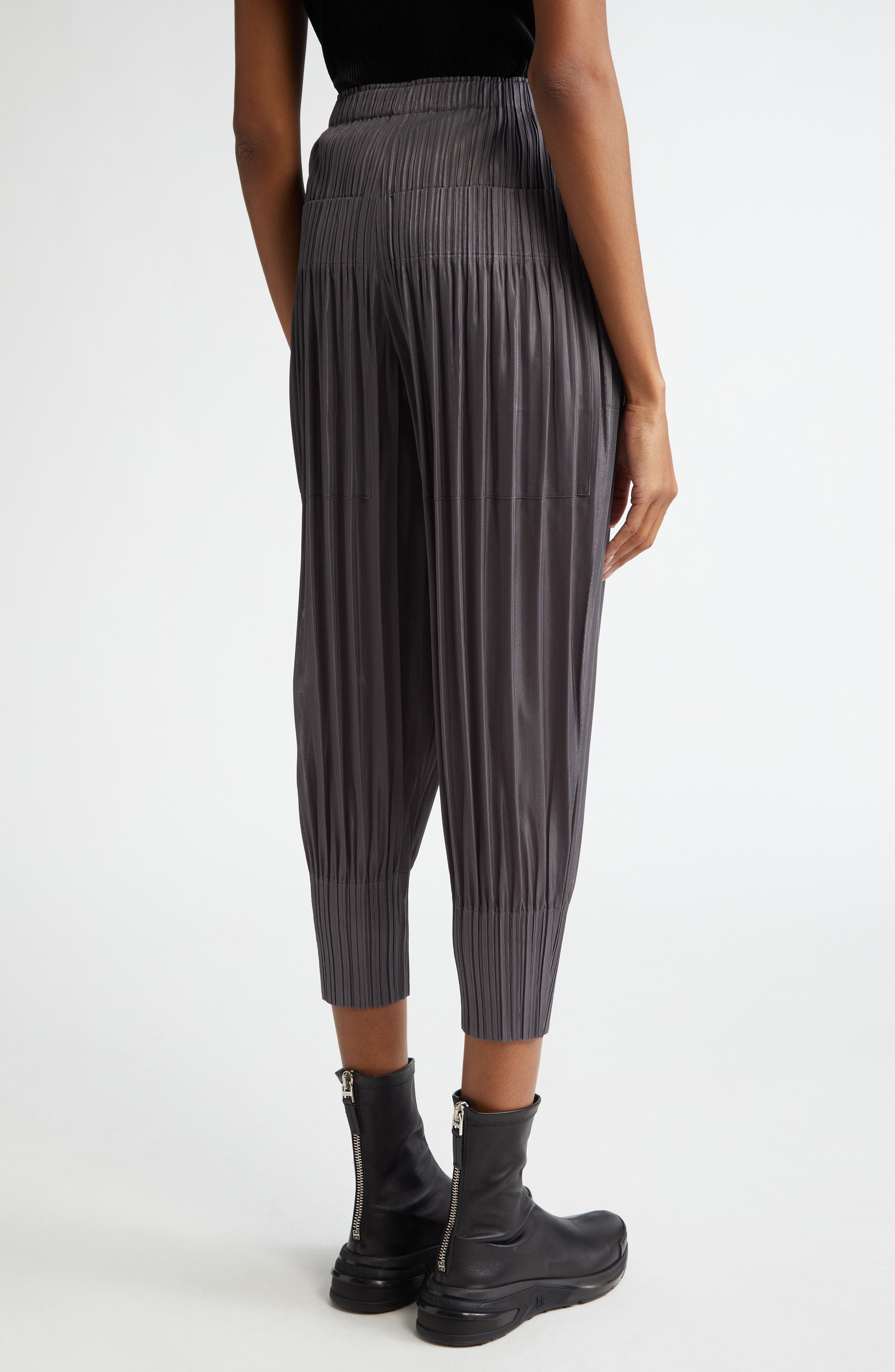 Pleats Please Issey Miyake Fluffy Basics Pants in Gray at Nordstrom - 2