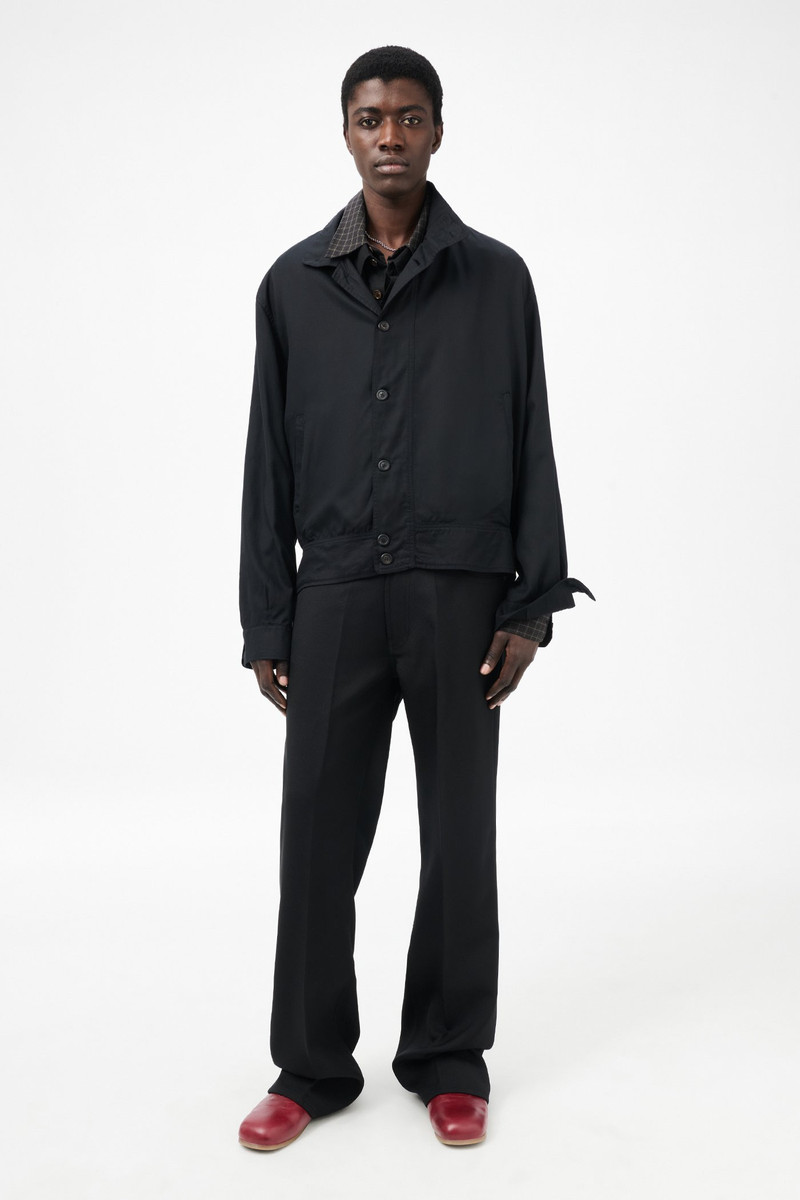 Our Legacy Mock Bomber Draping Black Lyocell outlook