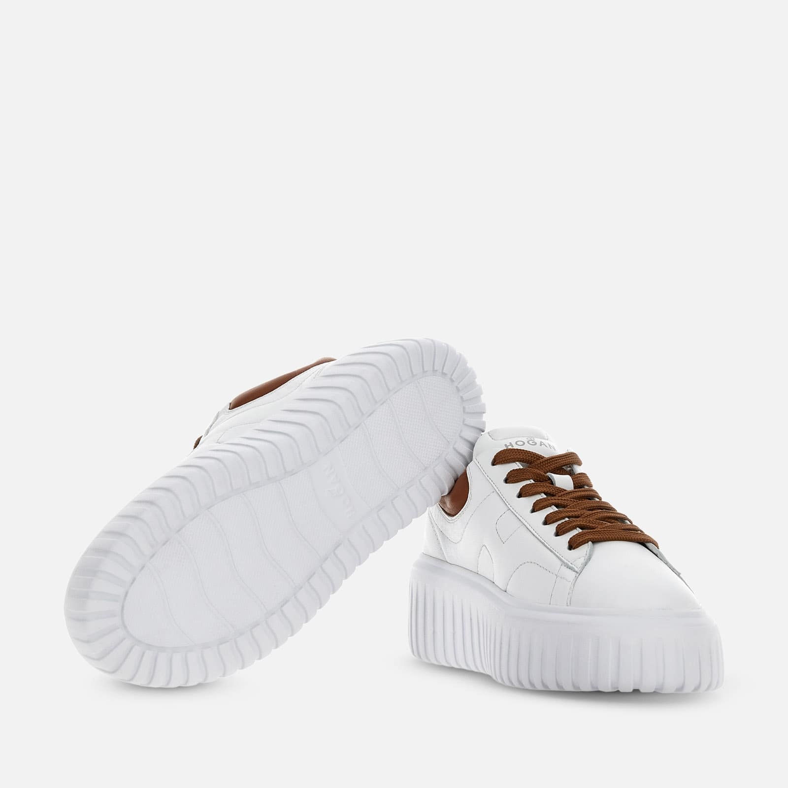 Sneakers Hogan H-Stripes White Beige - 5