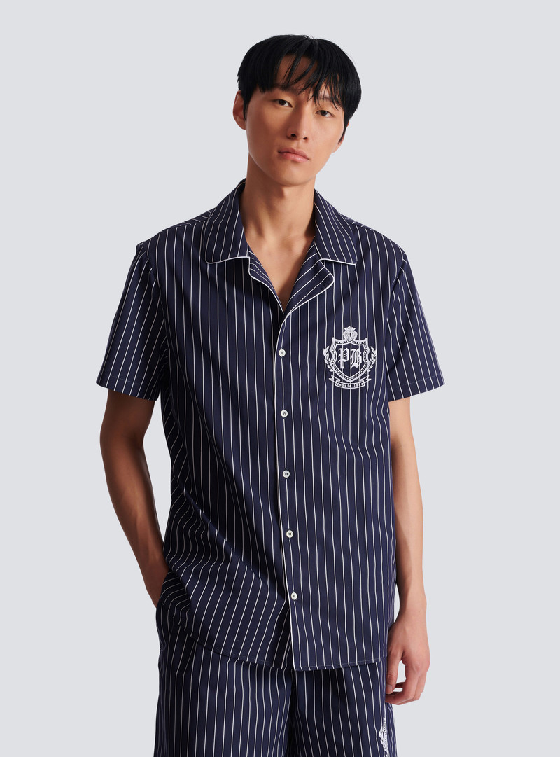 Striped poplin pyjama shirt 7