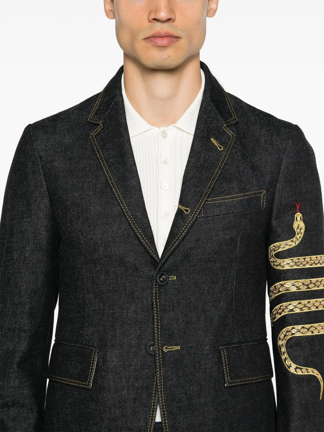 Lunar New Year Denim Sportcoat - 5