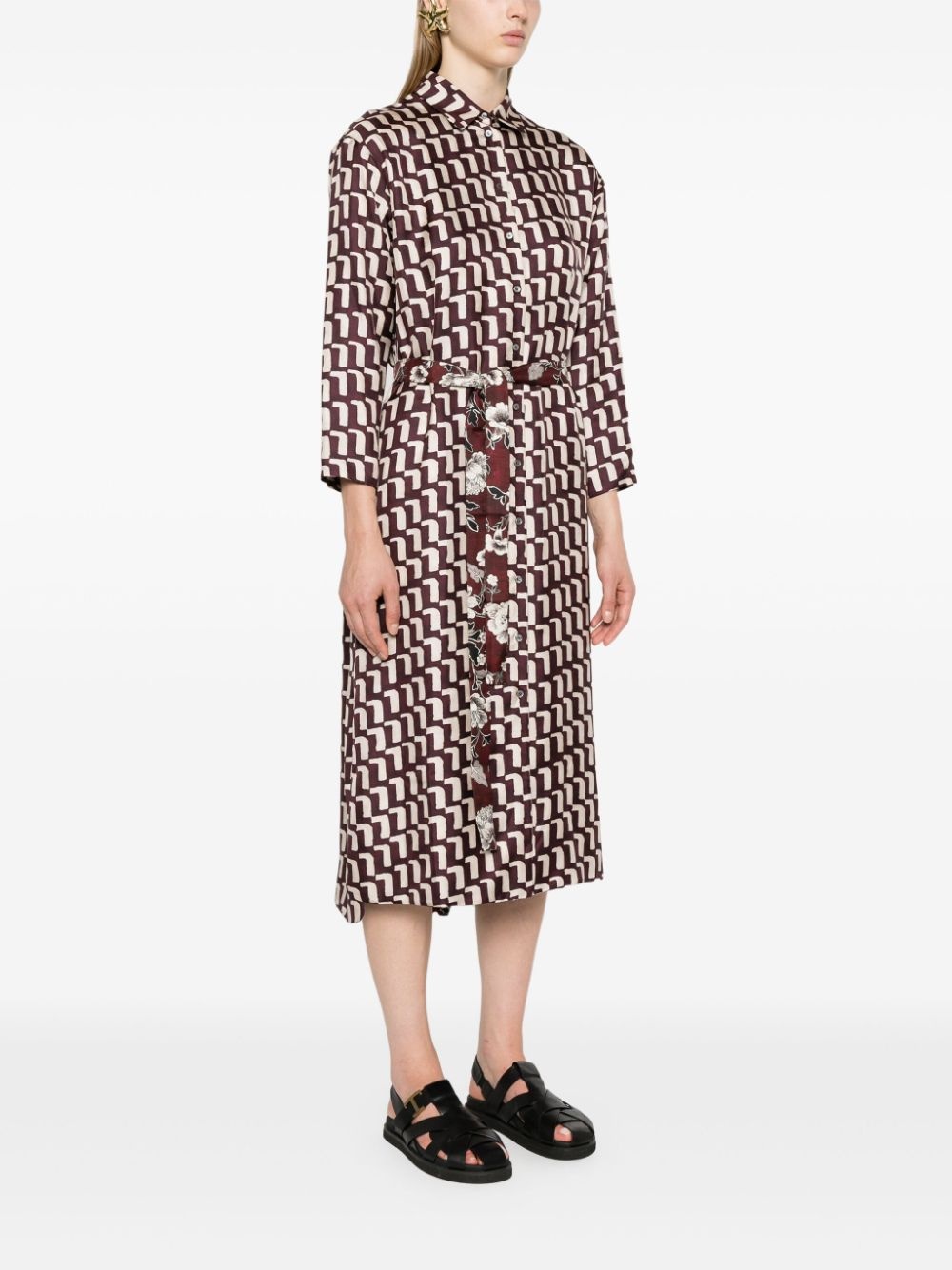 Micaela silk maxi dress - 3