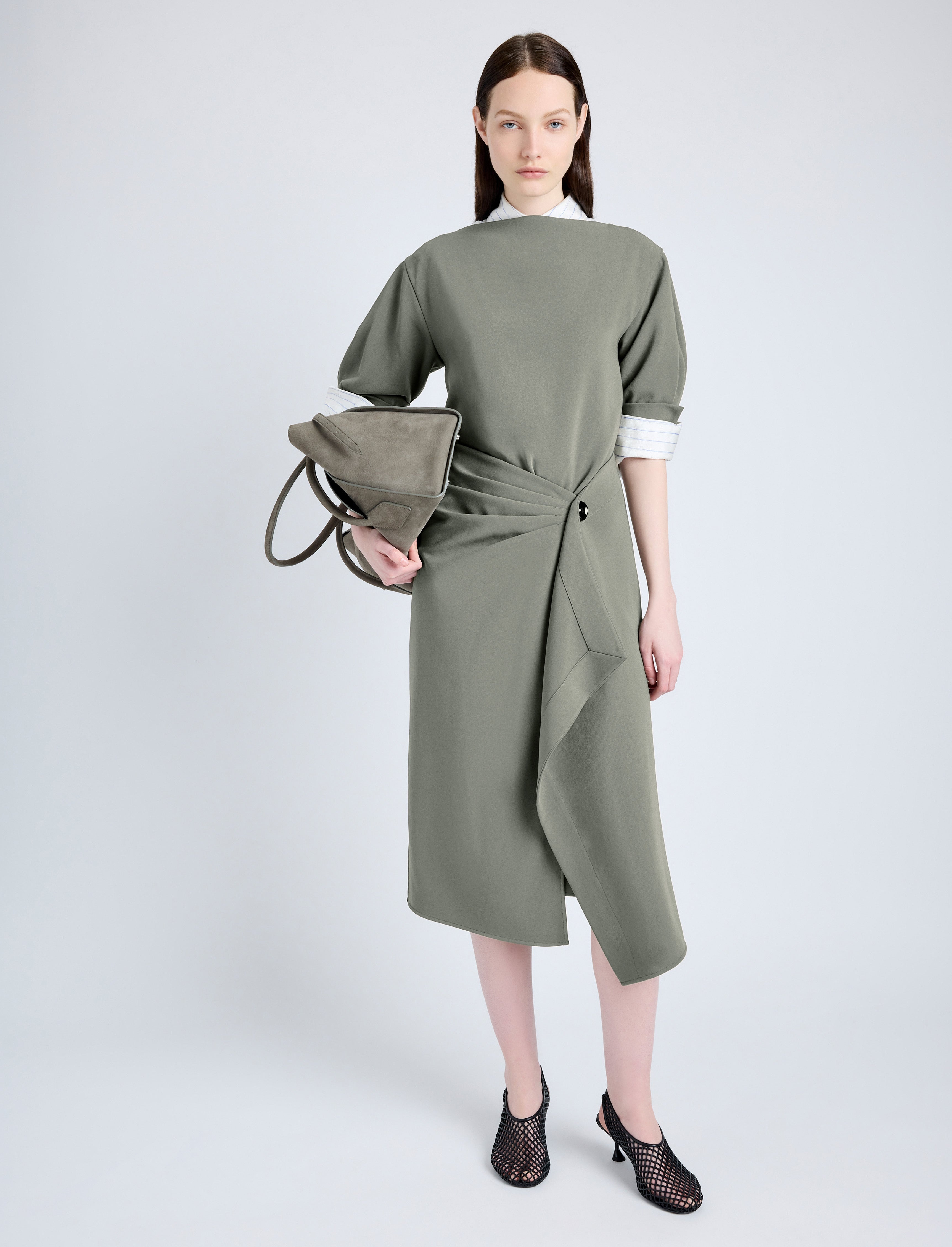 Maisie Dress in Matte Double Crepe - 2