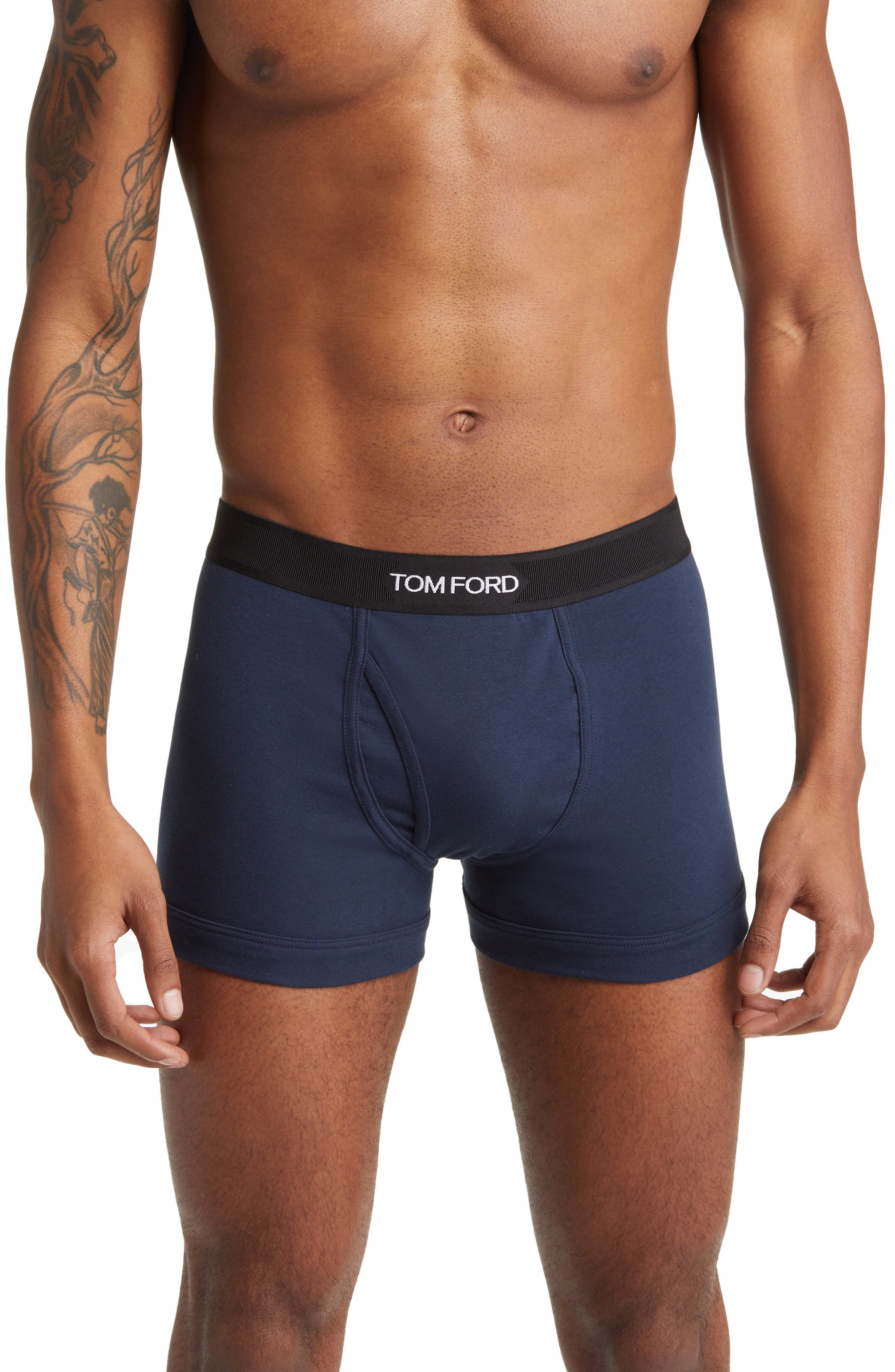 Cotton Stretch Jersey Boxer Briefs - 1