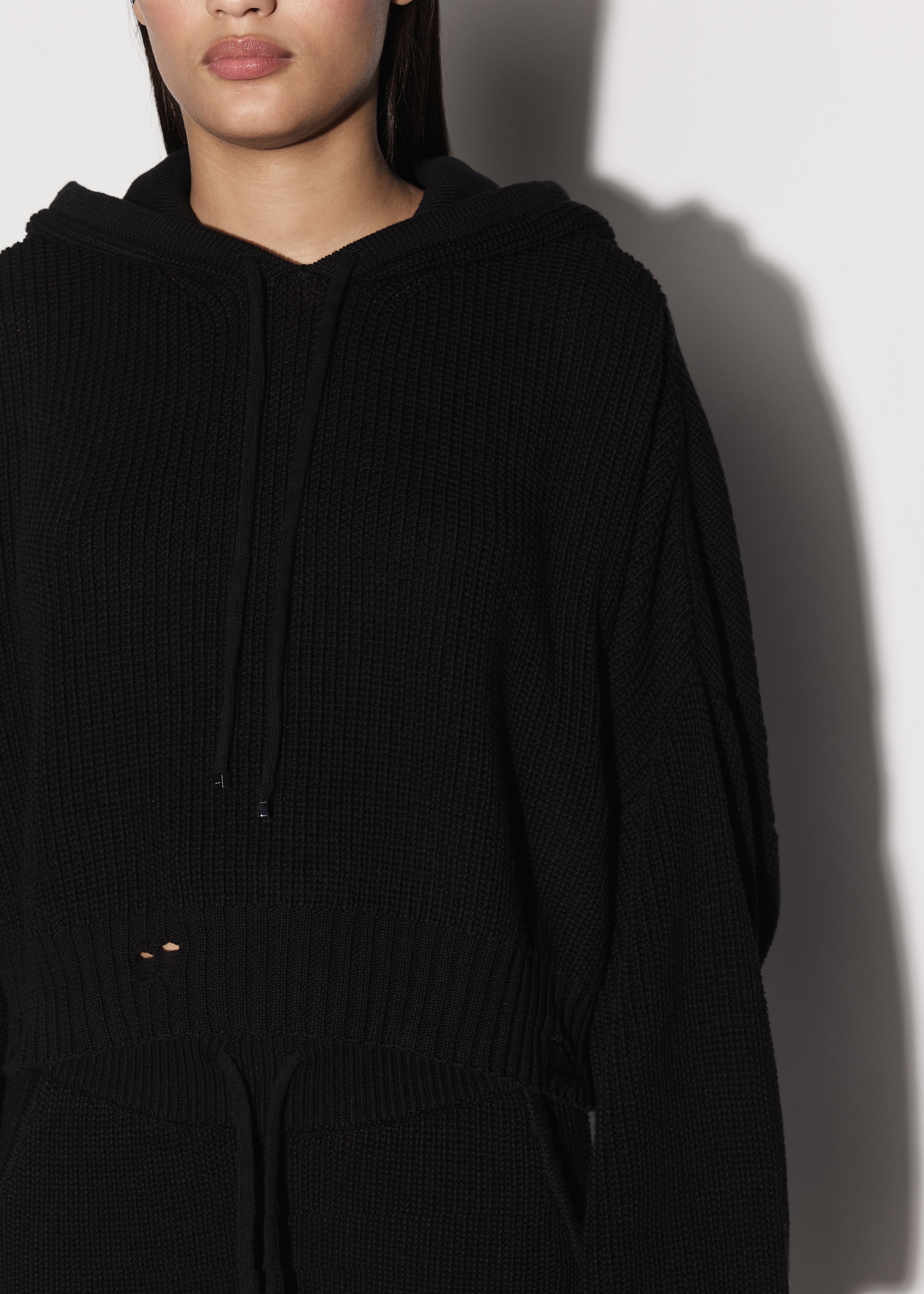 OVERSIZED RIB HOODIE - 5